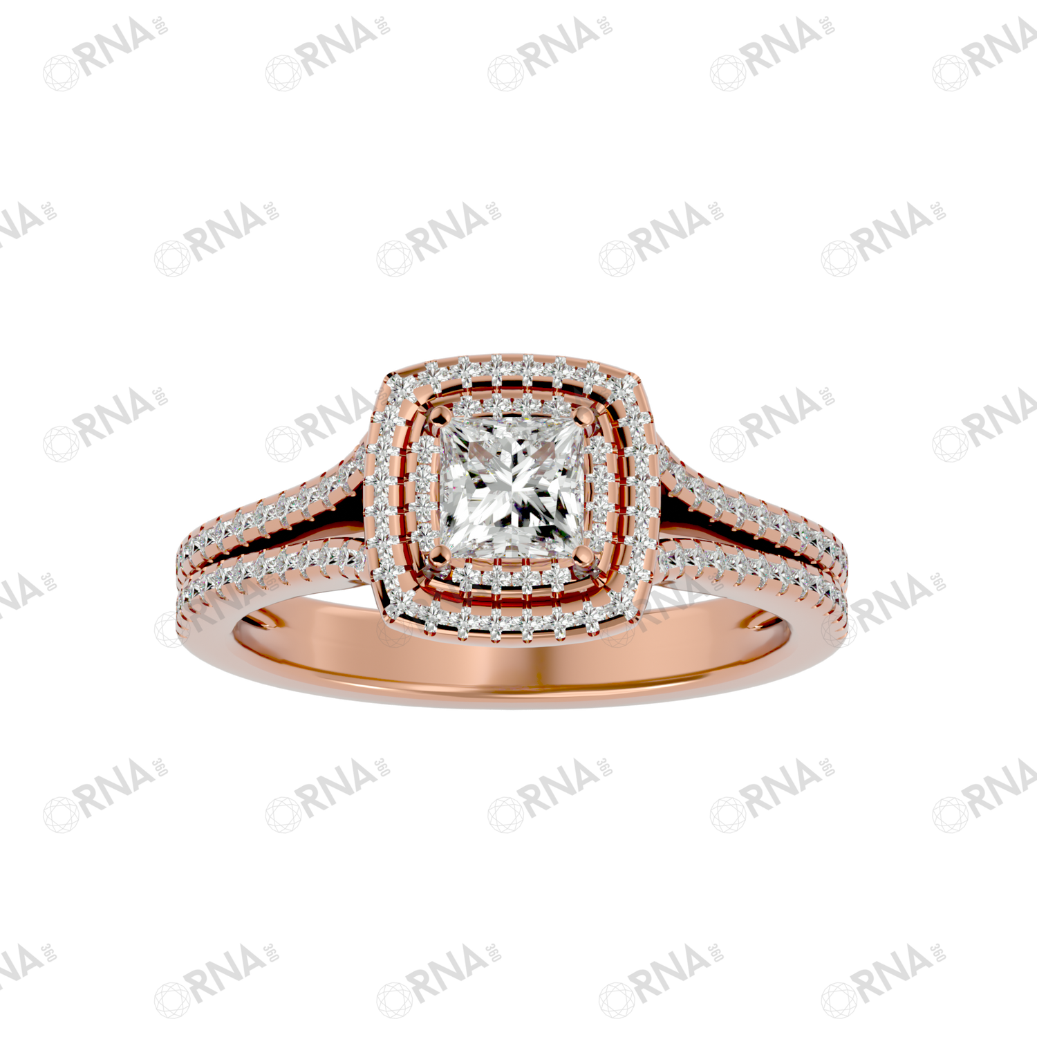 Orna Diamond Halo Ring - HYLR146