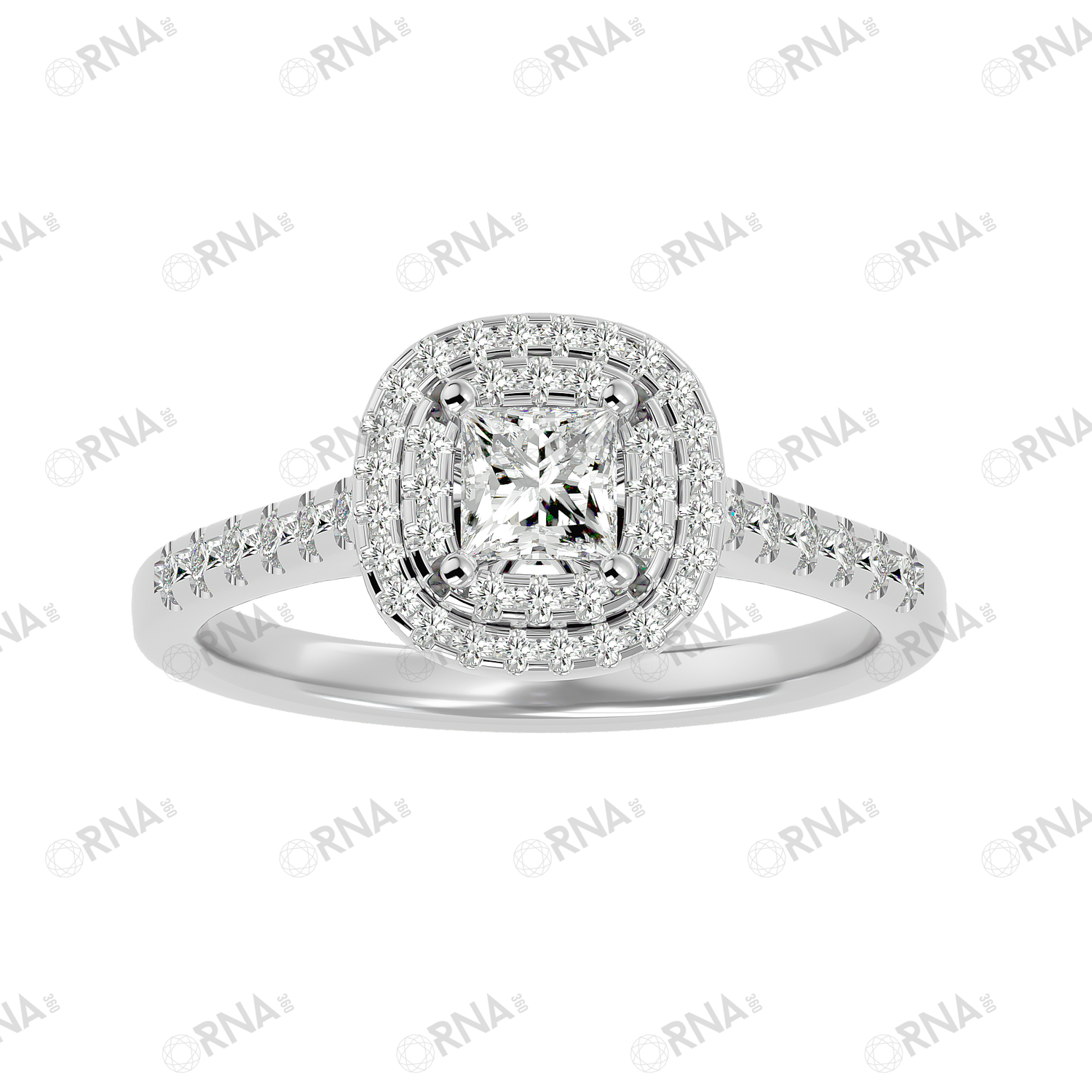 Orna Diamond Halo Ring - HYLR147