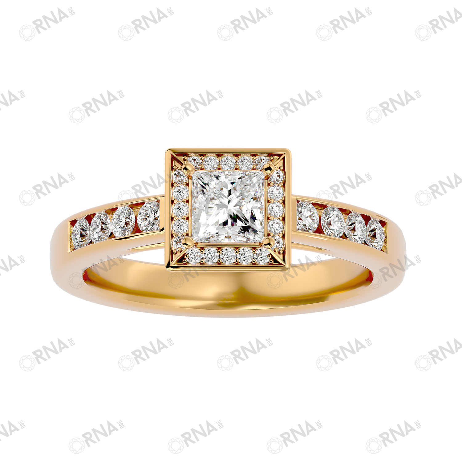Orna Diamond Halo Ring - HYLR148