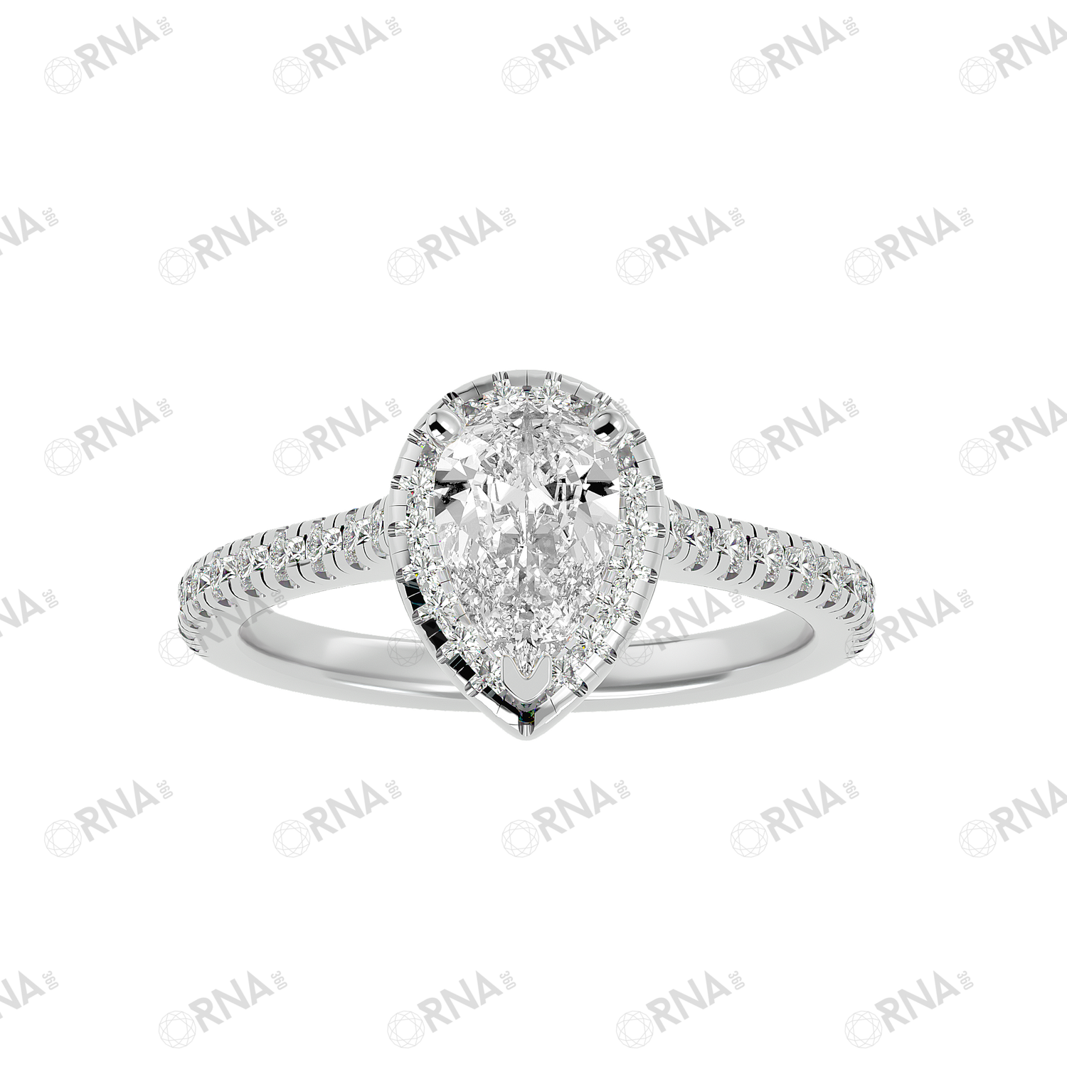 Orna Diamond Halo Ring - HYLR150