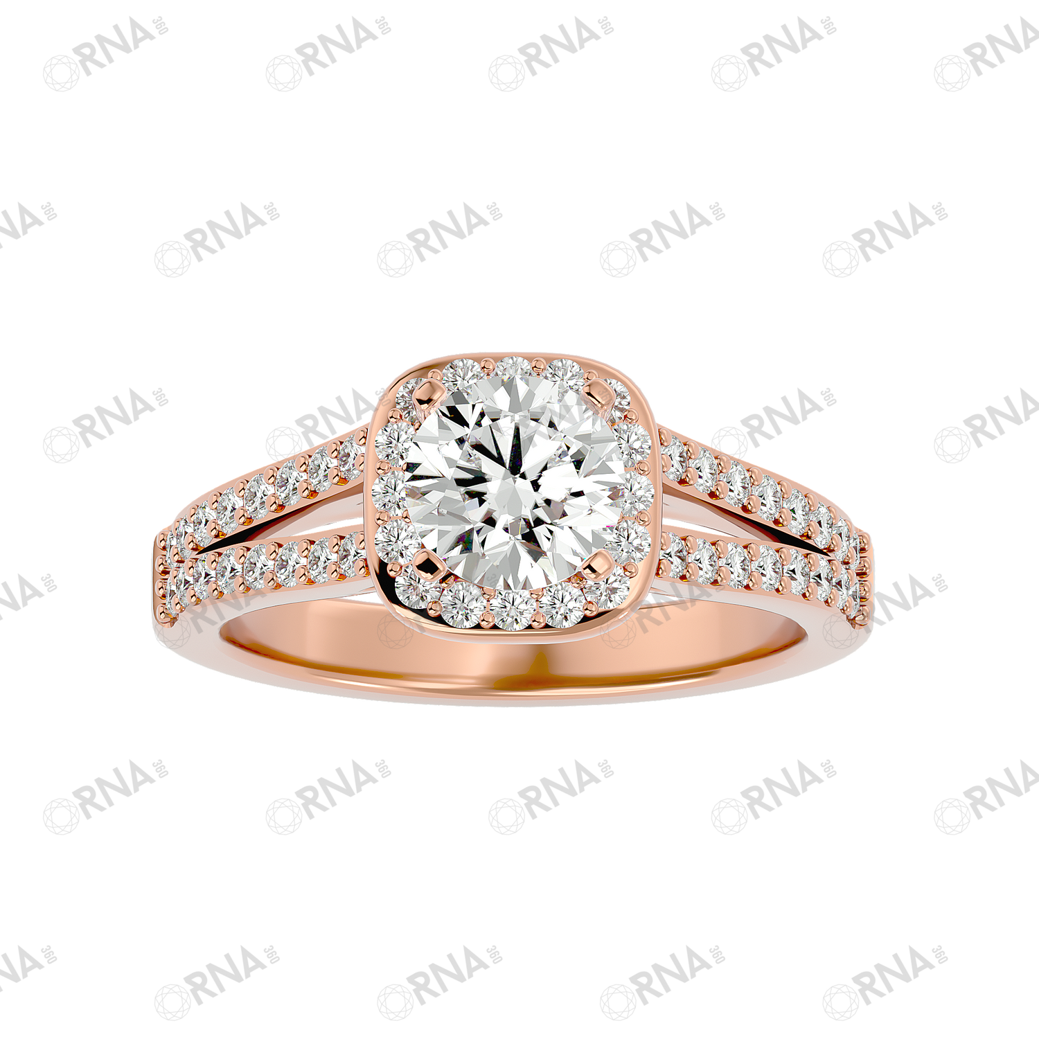 Orna Diamond Halo Ring - HYLR152