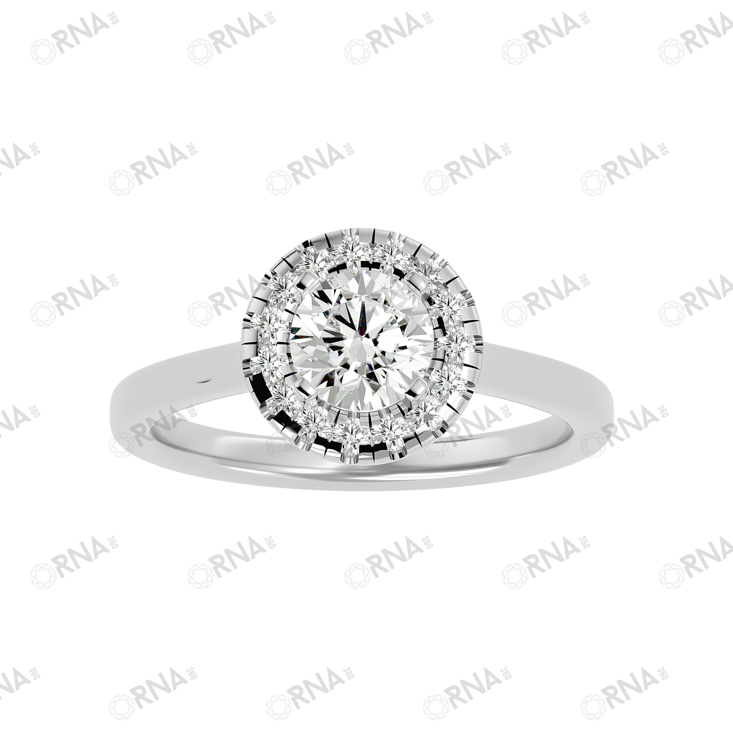 Orna Diamond Halo Ring - HYLR153