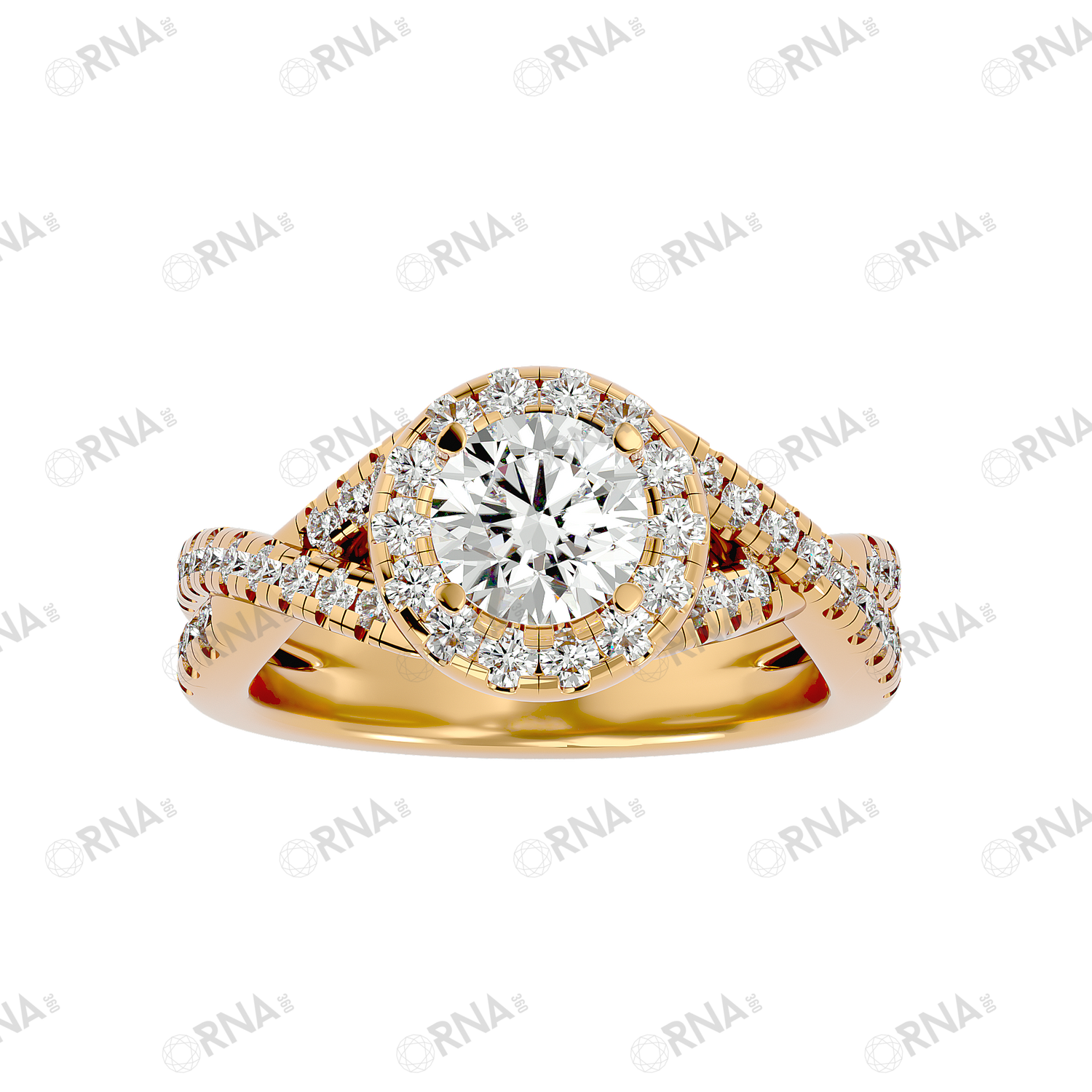 Orna Diamond Halo Ring - HYLR154