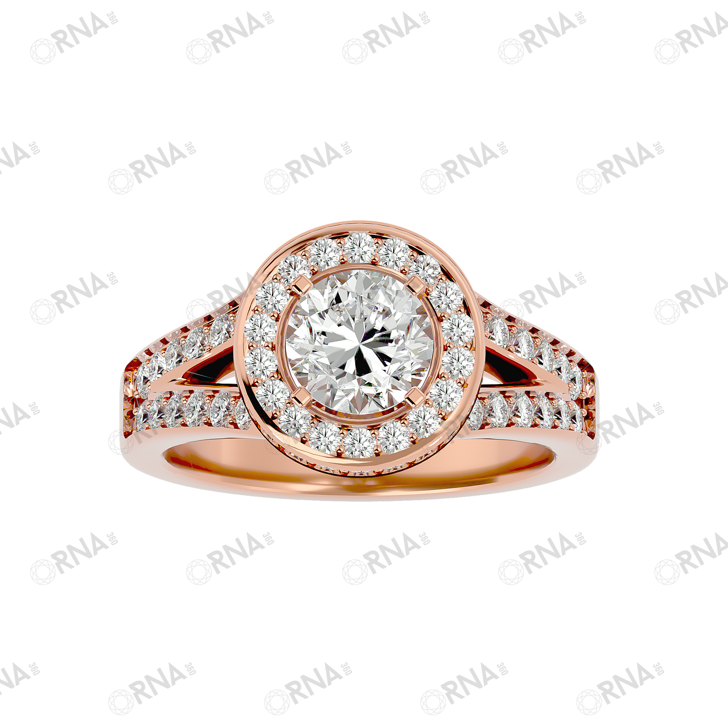 Orna Diamond Halo Ring - HYLR158