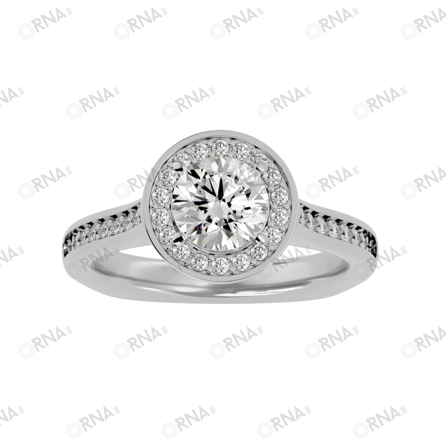 Orna Diamond Halo Ring - HYLR159