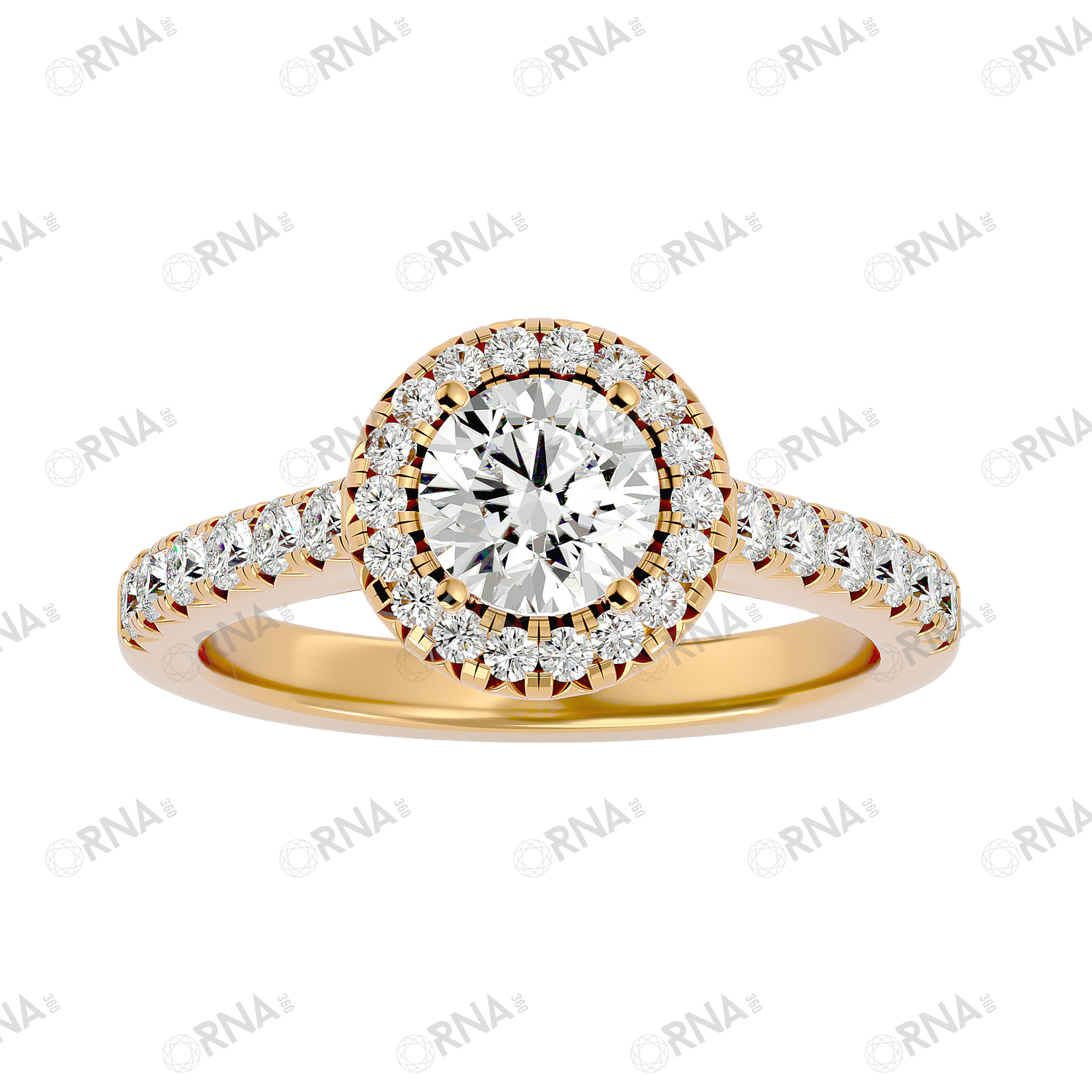 Orna Diamond Halo Ring - HYLR160