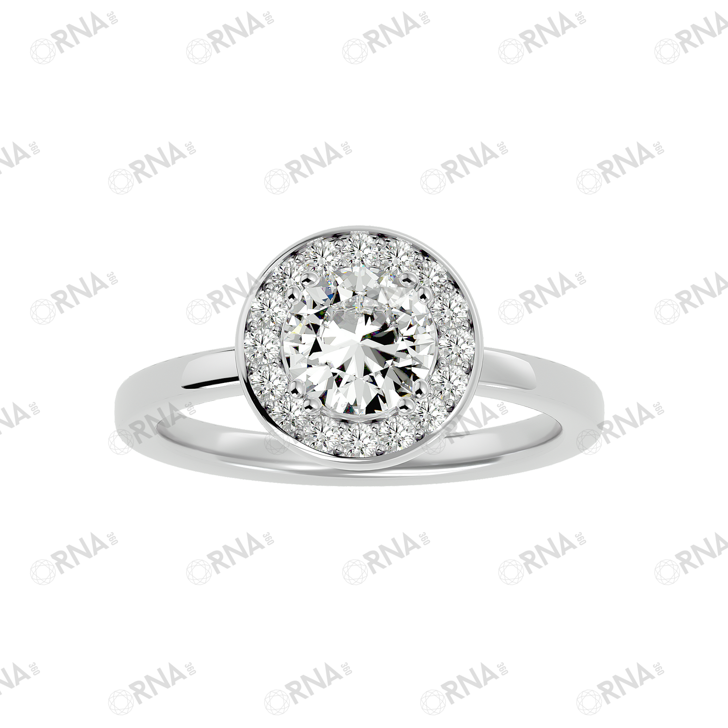 Orna Diamond Halo Ring - HYLR162