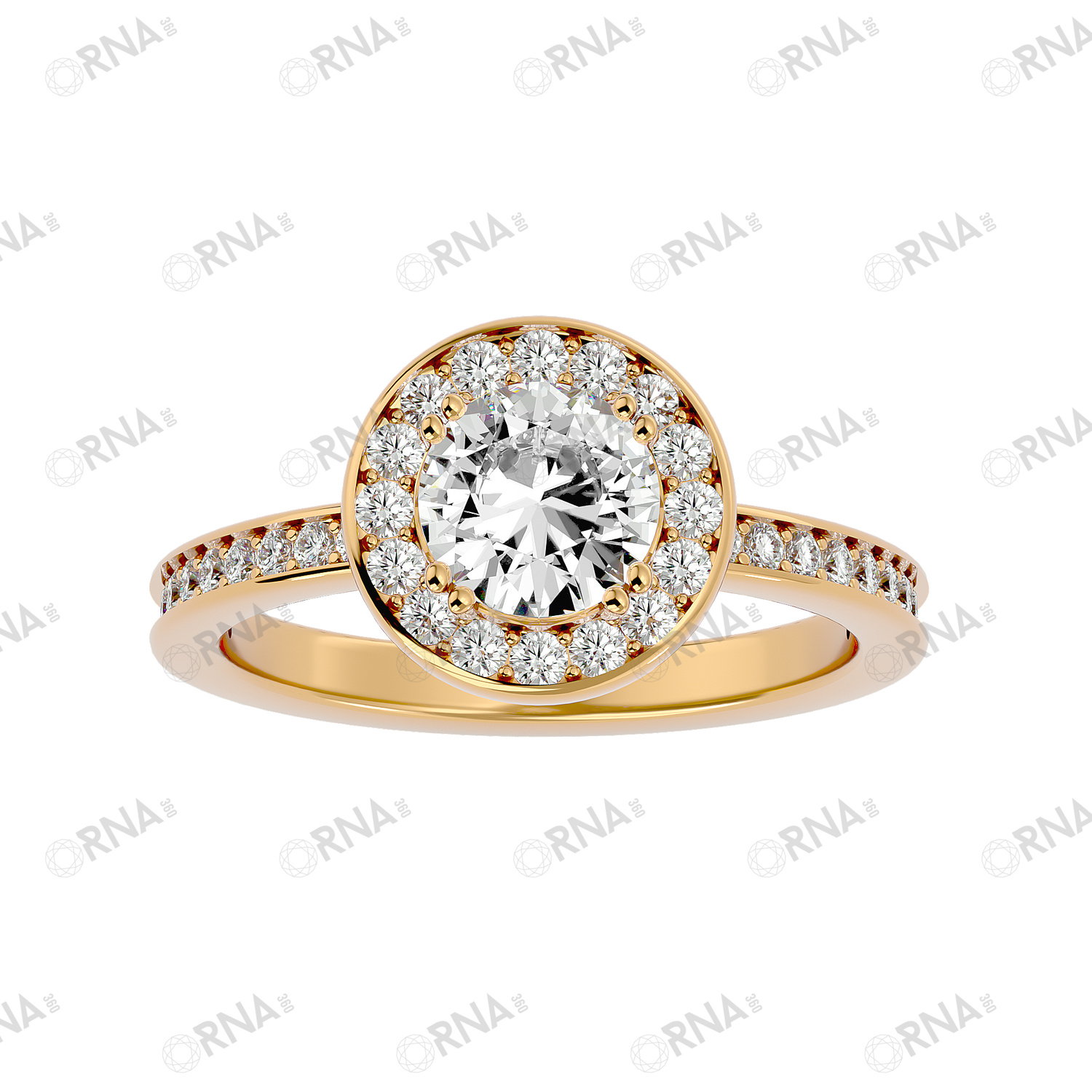 Orna Diamond Halo Ring - HYLR163