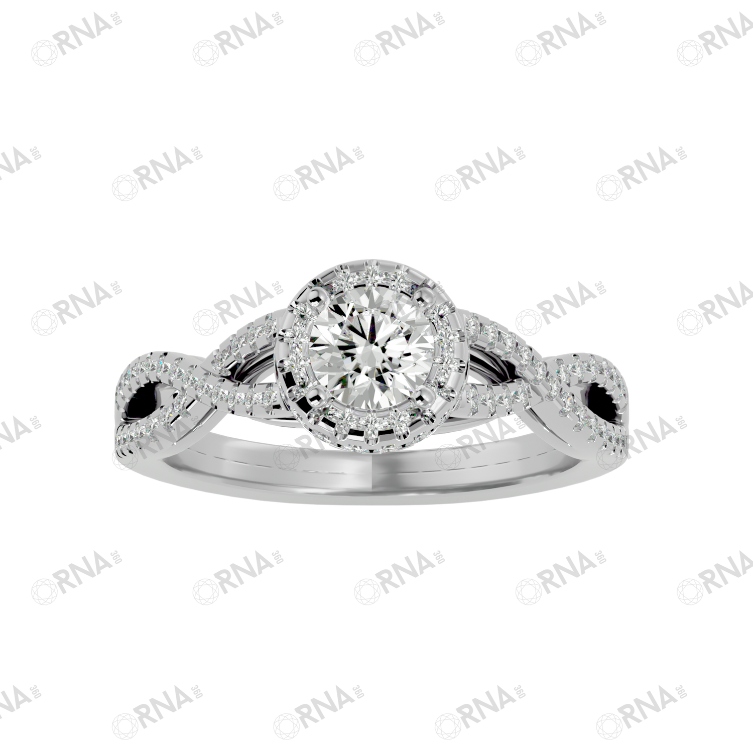 Orna Diamond Halo Ring - HYLR165