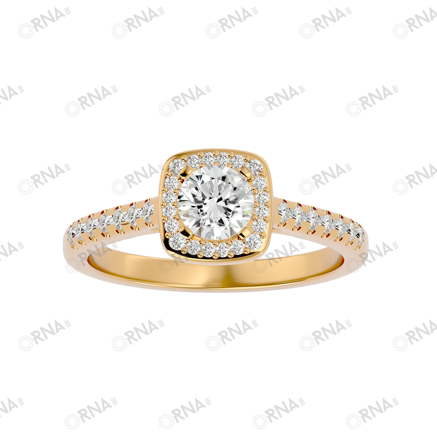Orna Diamond Halo Ring - HYLR166