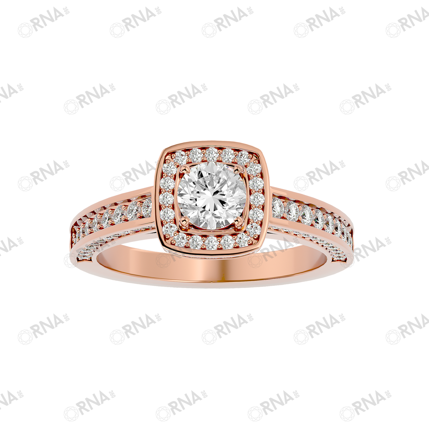 Orna Diamond Halo Ring - HYLR167