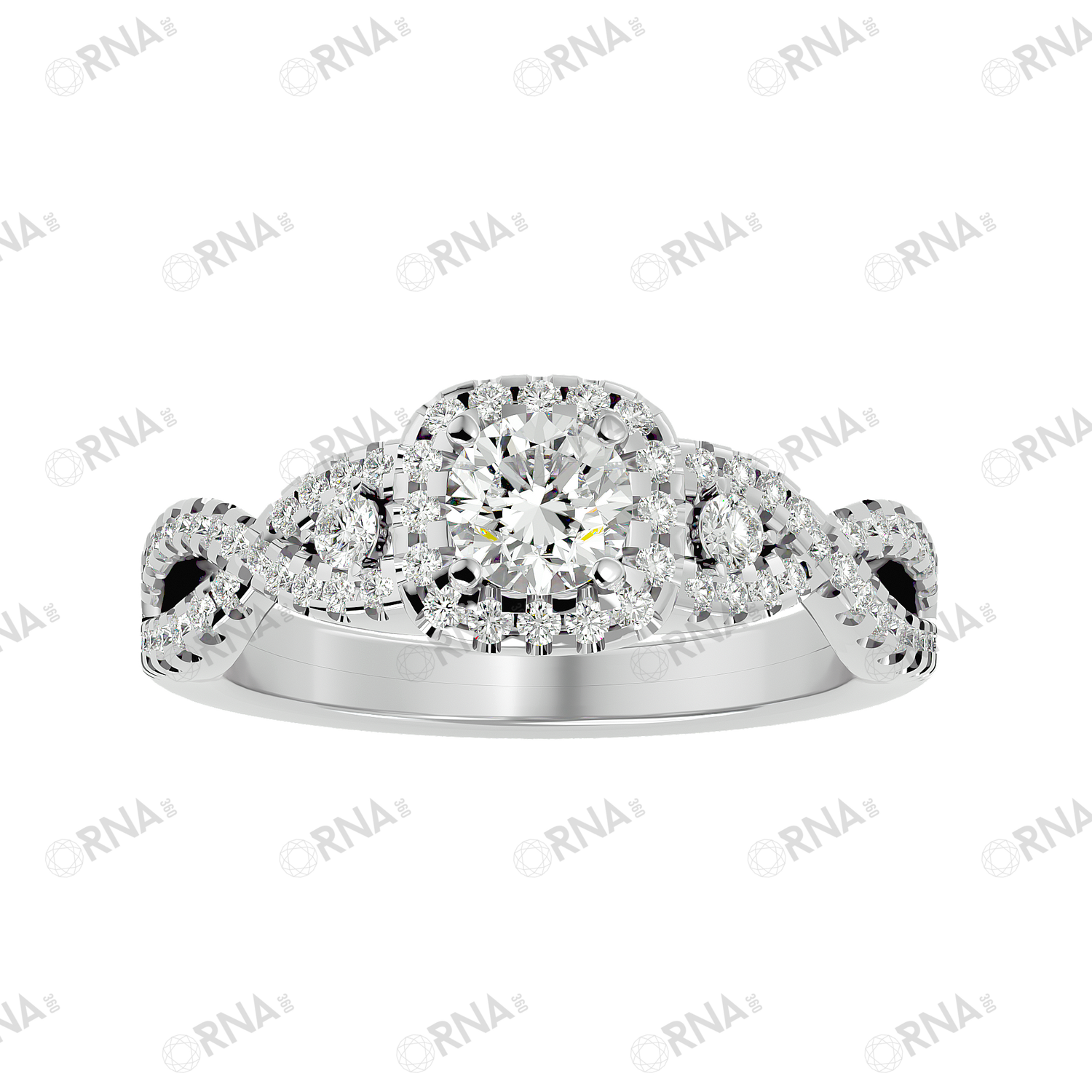 Orna Diamond Halo Ring - HYLR168