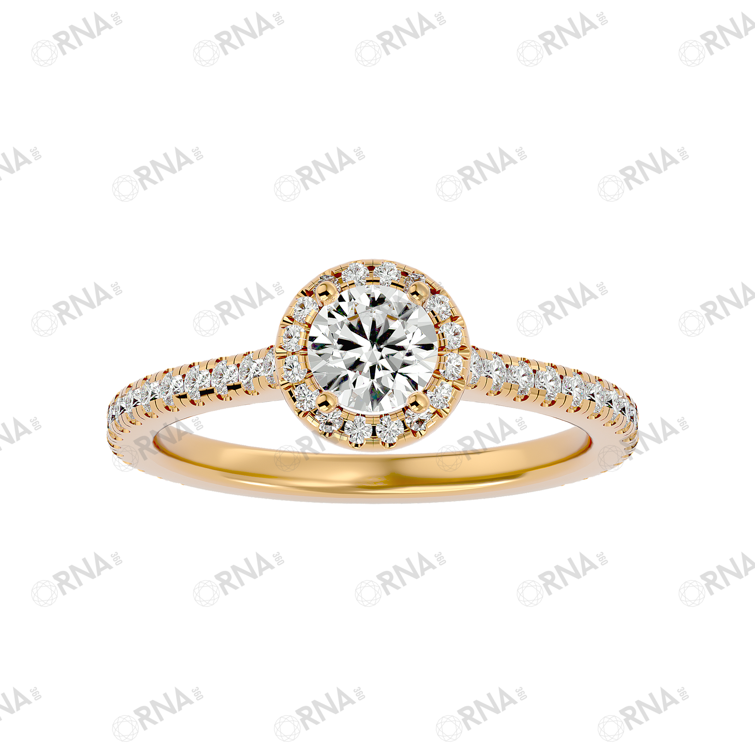 Orna Diamond Halo Ring - HYLR169