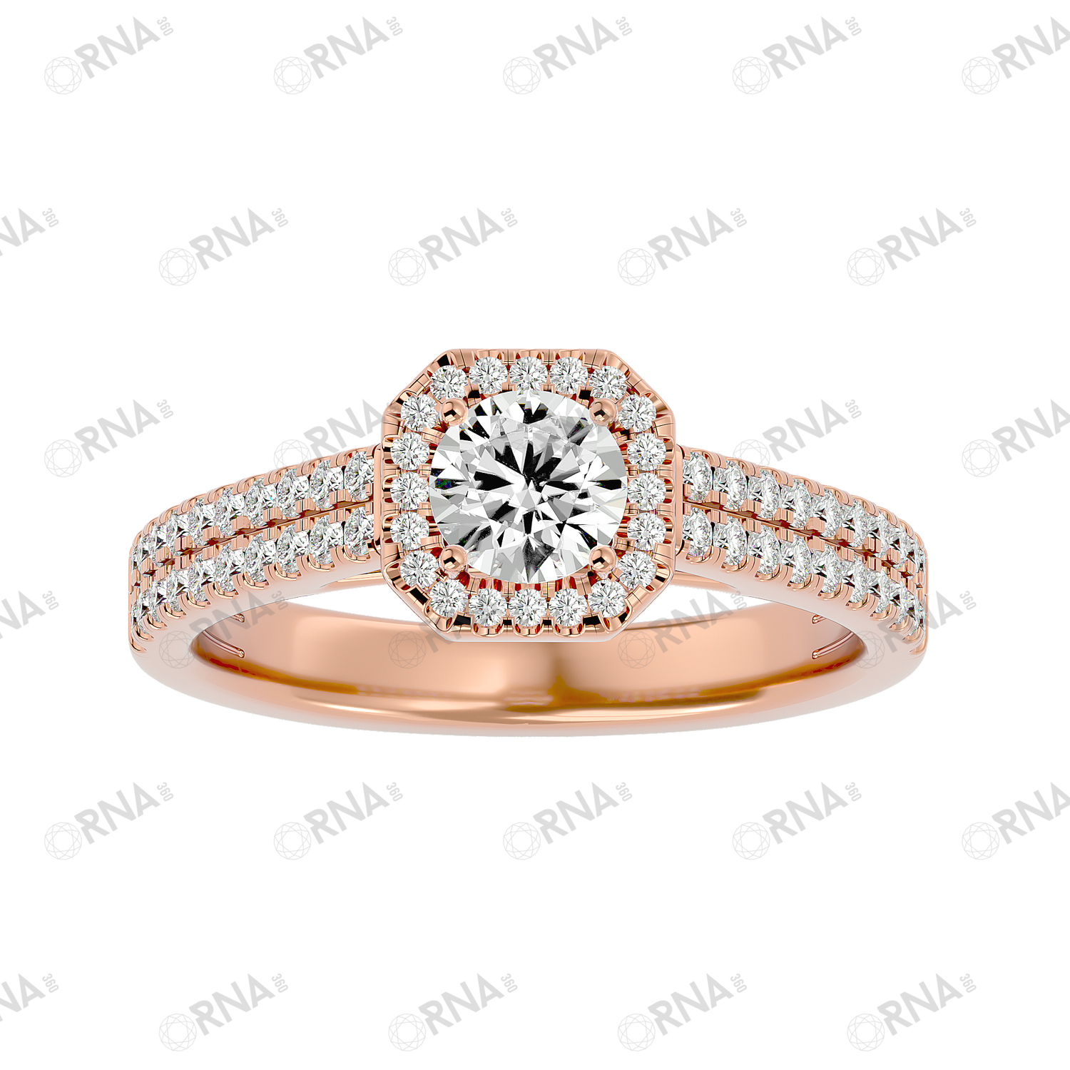Orna Diamond Halo Ring - HYLR170