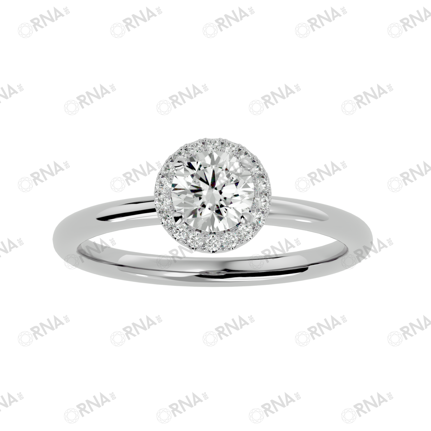 Orna Diamond Halo Ring - HYLR171