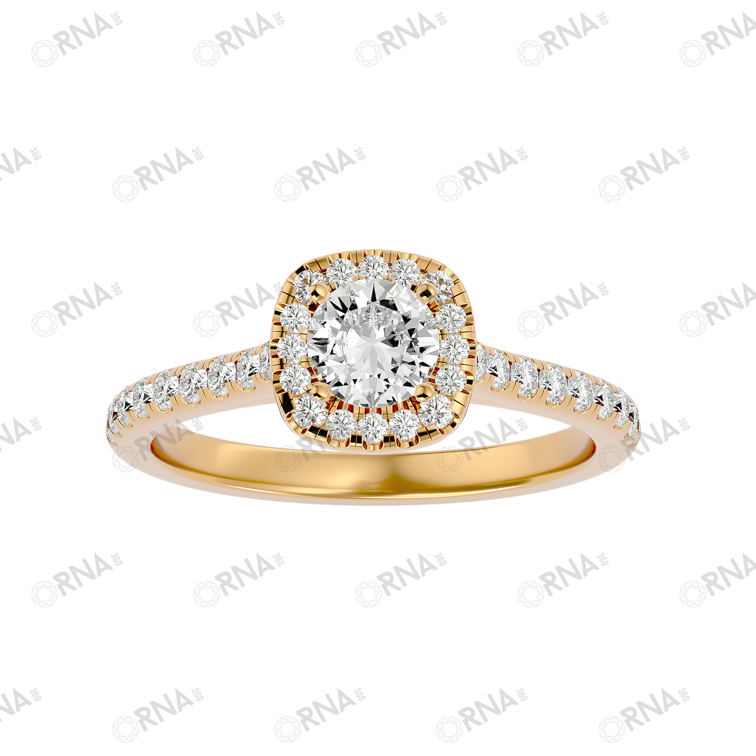 Orna Diamond Halo Ring - HYLR172