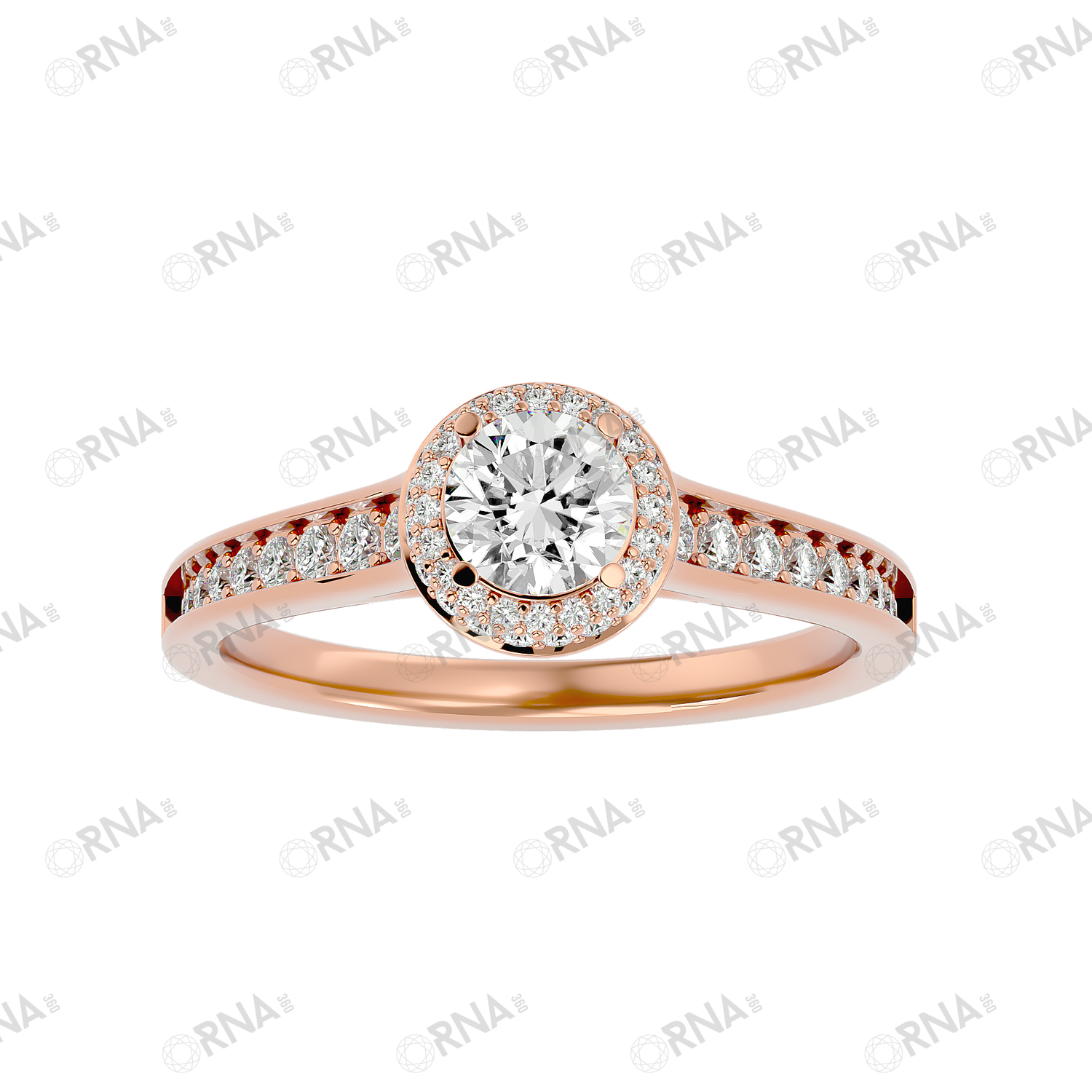Orna Diamond Halo Ring - HYLR173