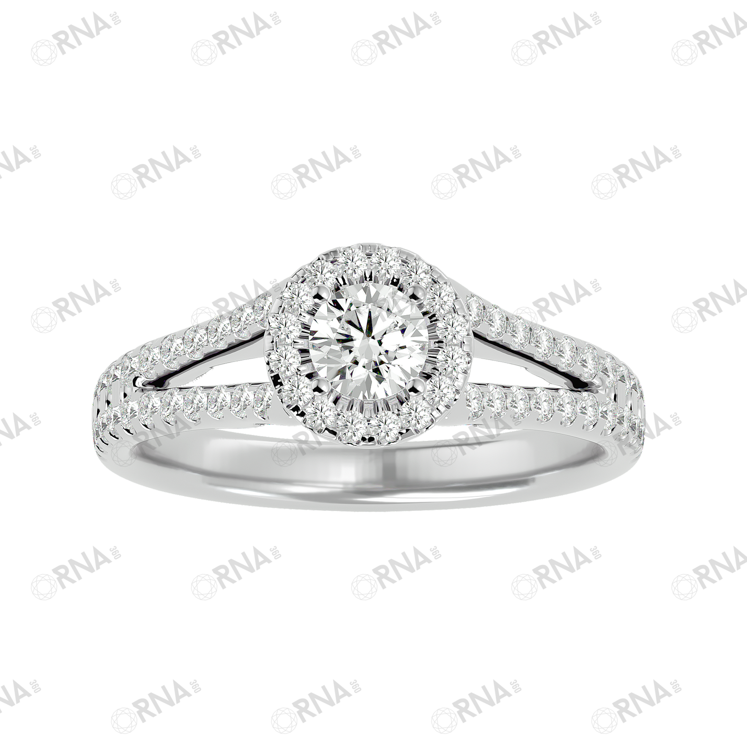 Orna Diamond Halo Ring - HYLR174