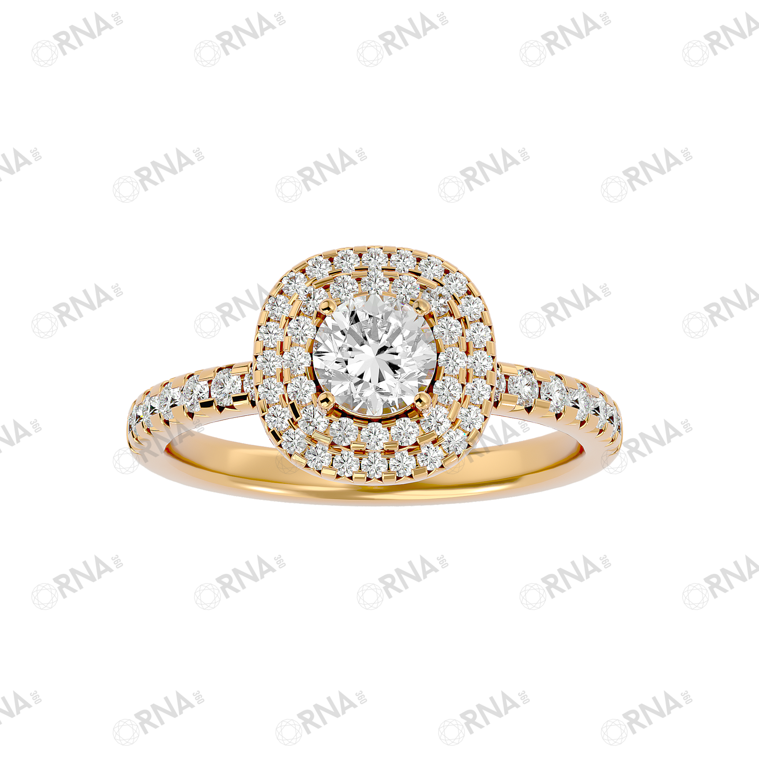 Orna Diamond Halo Ring - HYLR175