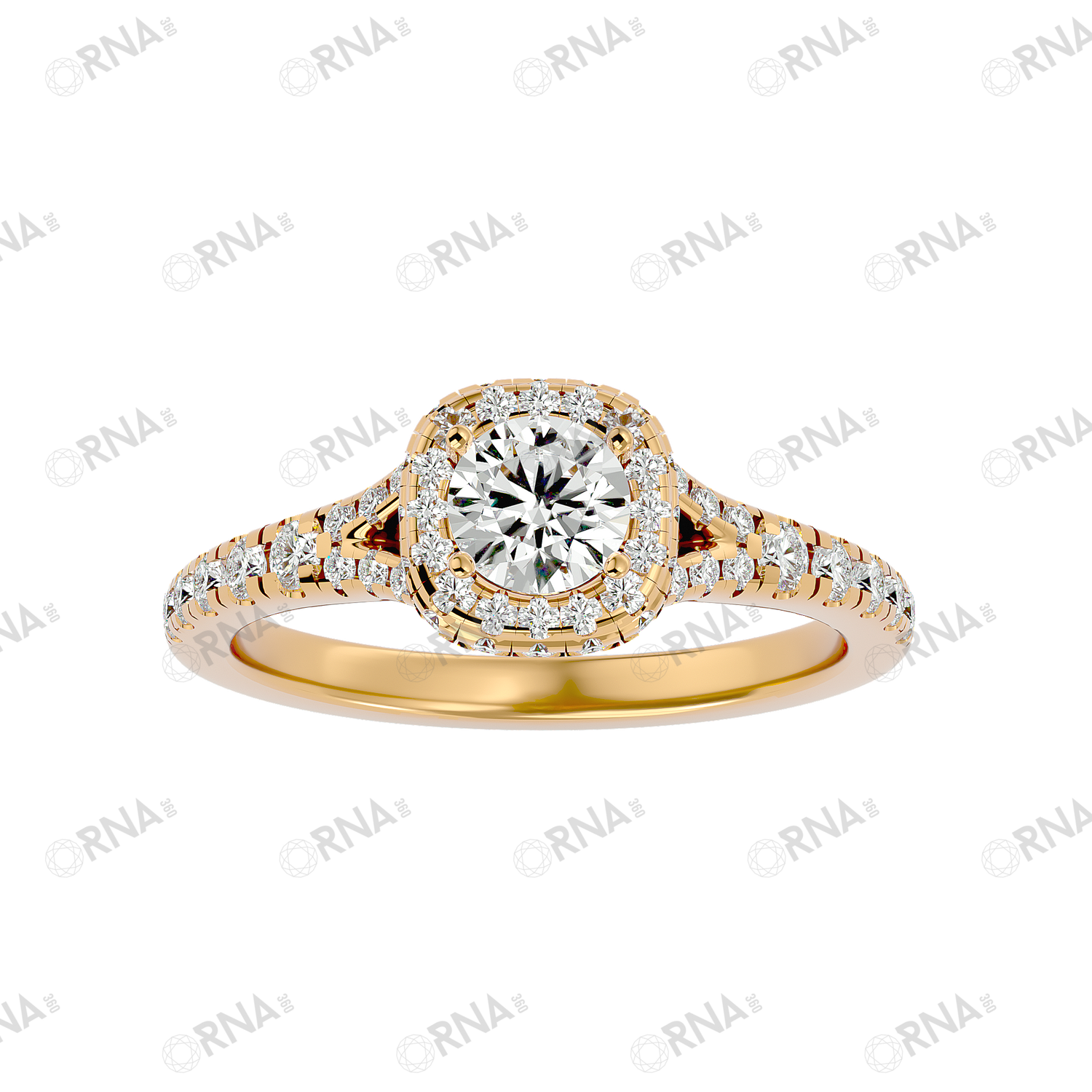 Orna Diamond Halo Ring - HYLR178