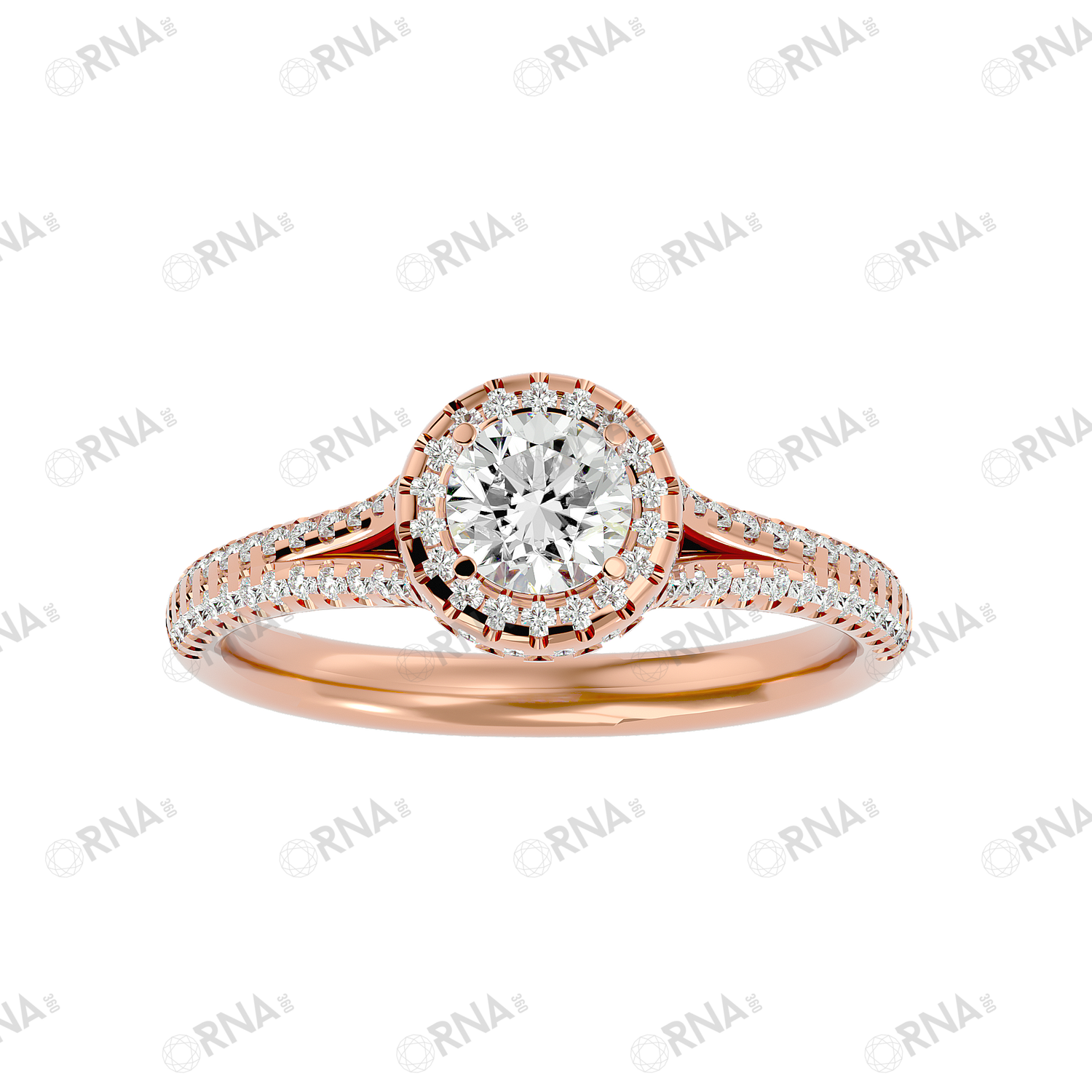 Orna Diamond Halo Ring - HYLR179