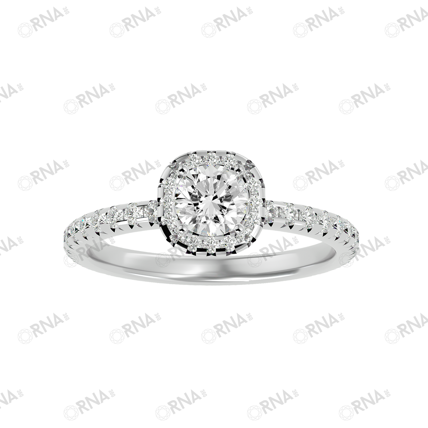 Orna Diamond Halo Ring - HYLR180