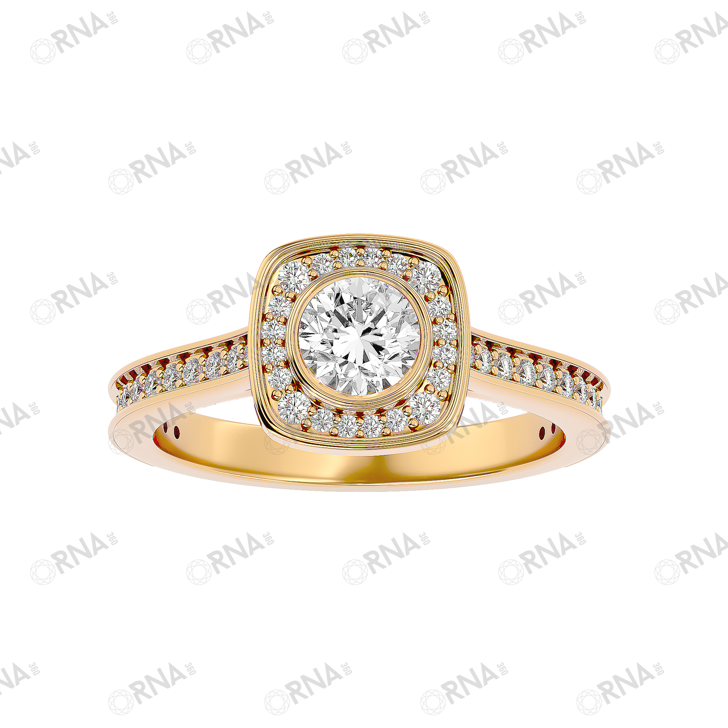 Orna Diamond Halo Ring - HYLR181