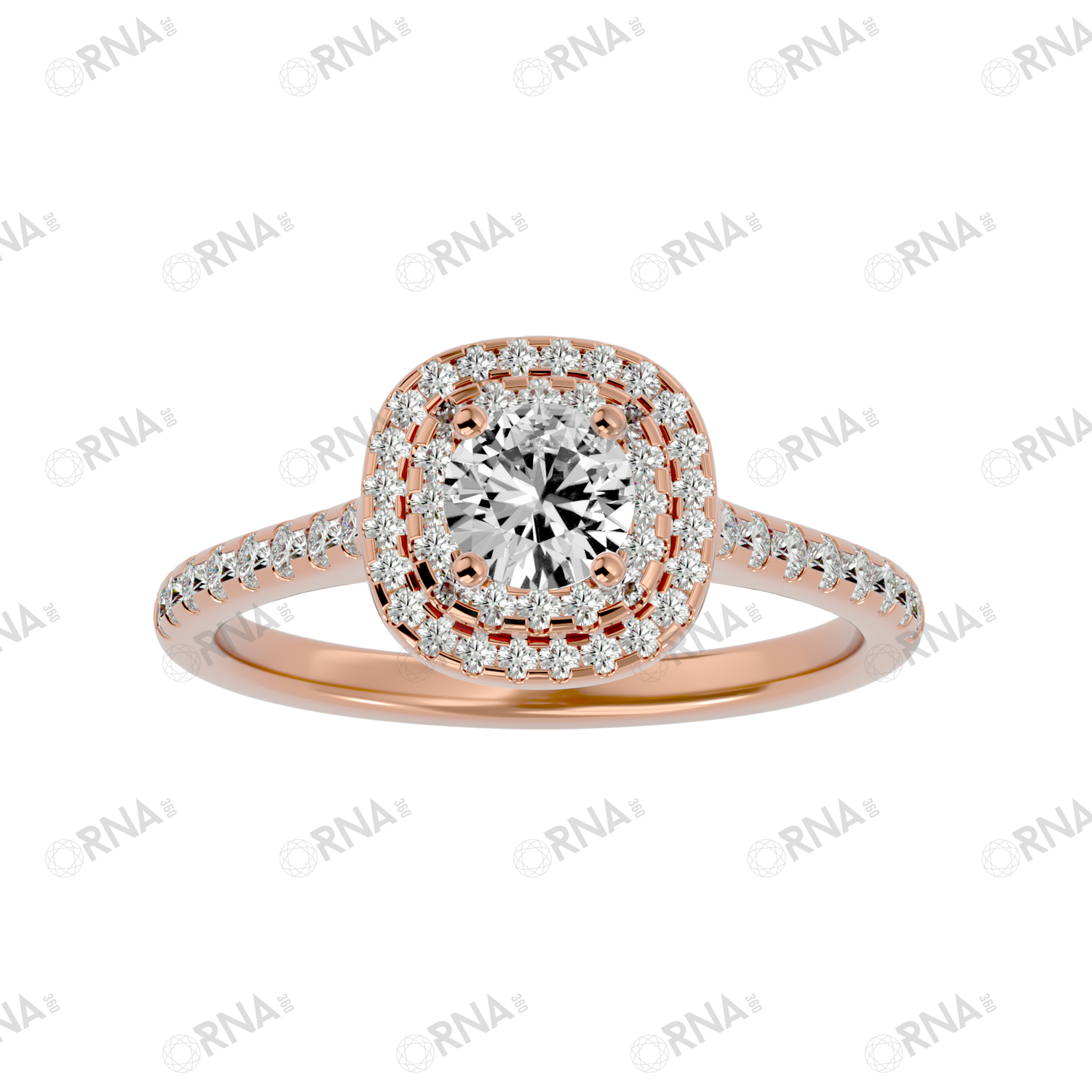 Orna Diamond Halo Ring - HYLR182