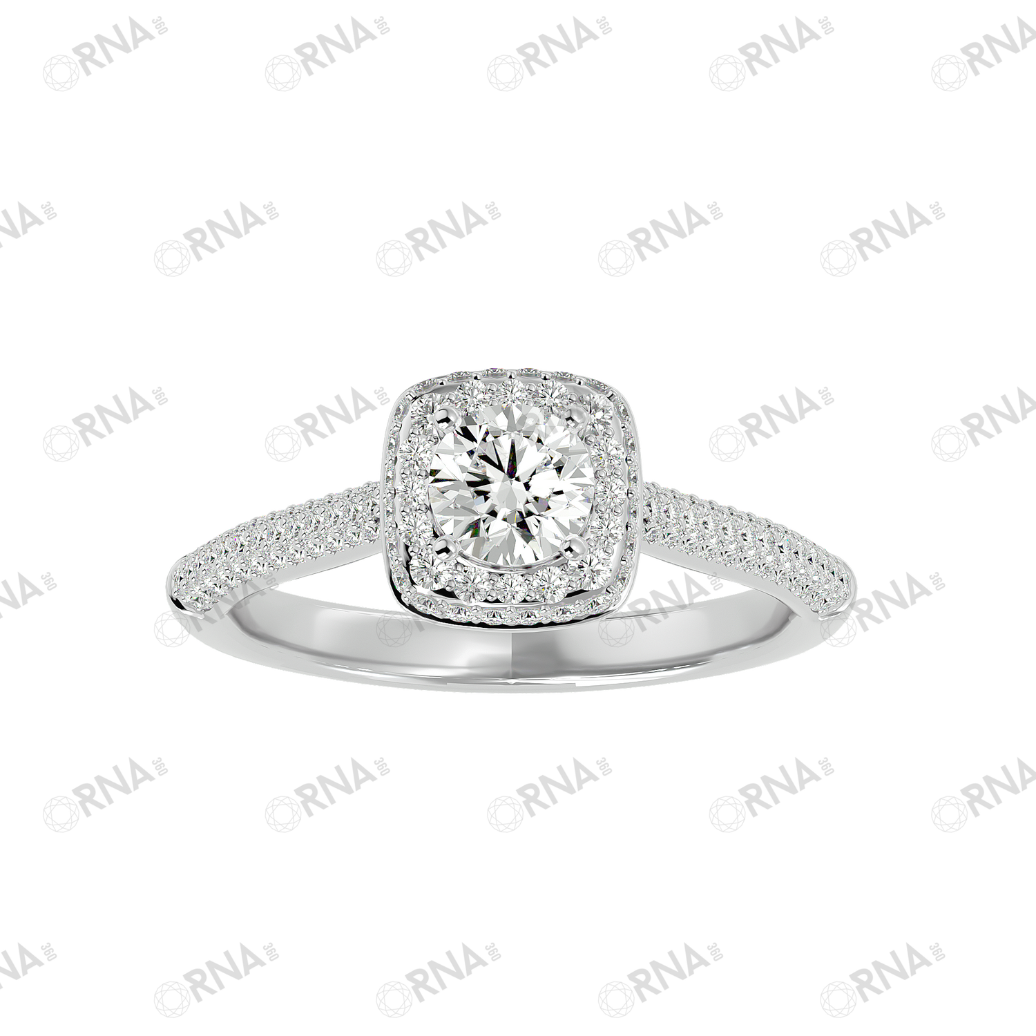 Orna Diamond Halo Ring - HYLR183