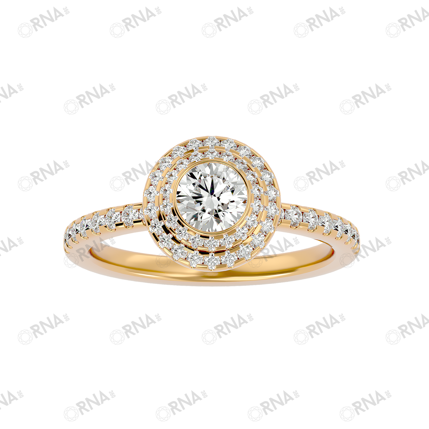 Orna Diamond Halo Ring - HYLR184