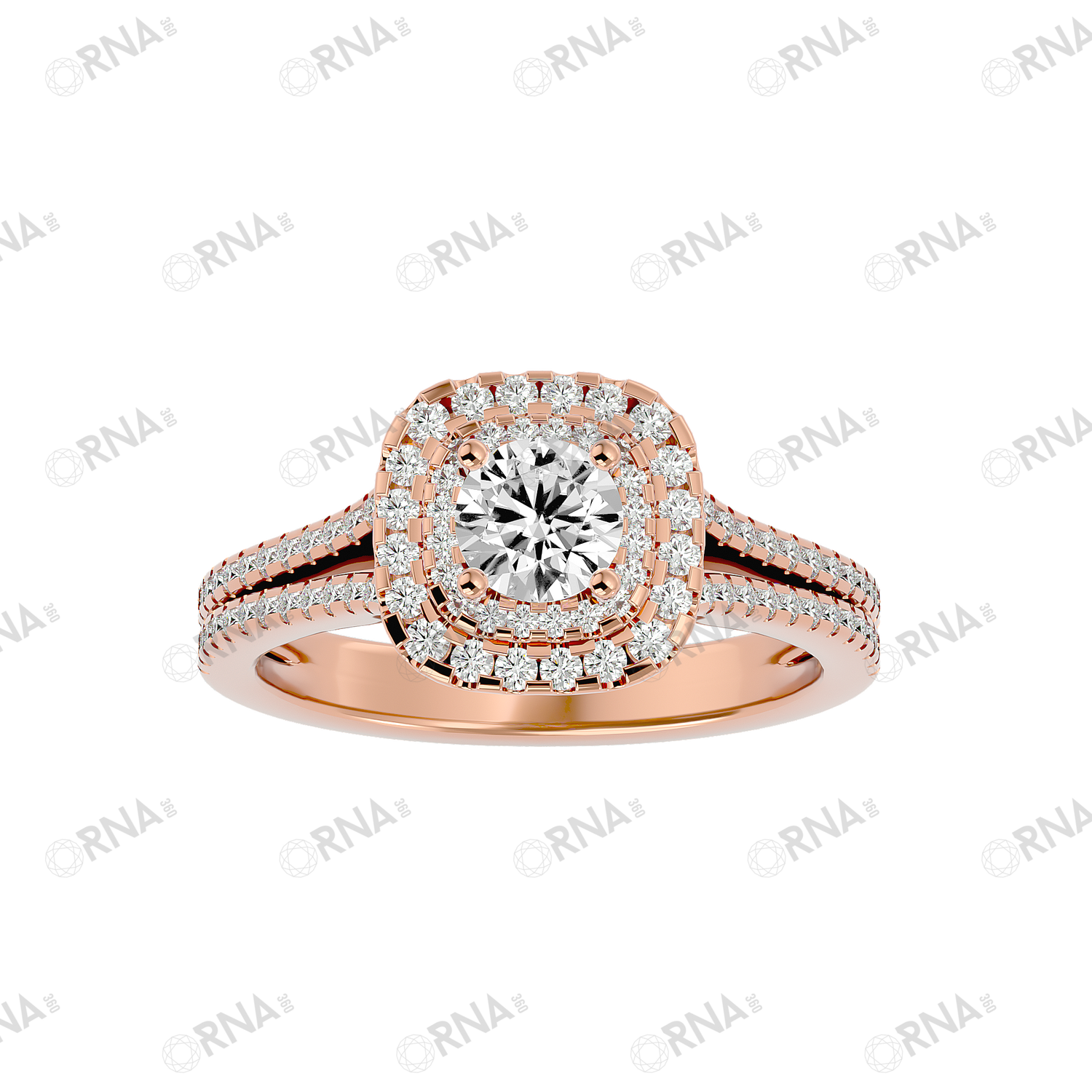 Orna Diamond Halo Ring - HYLR185