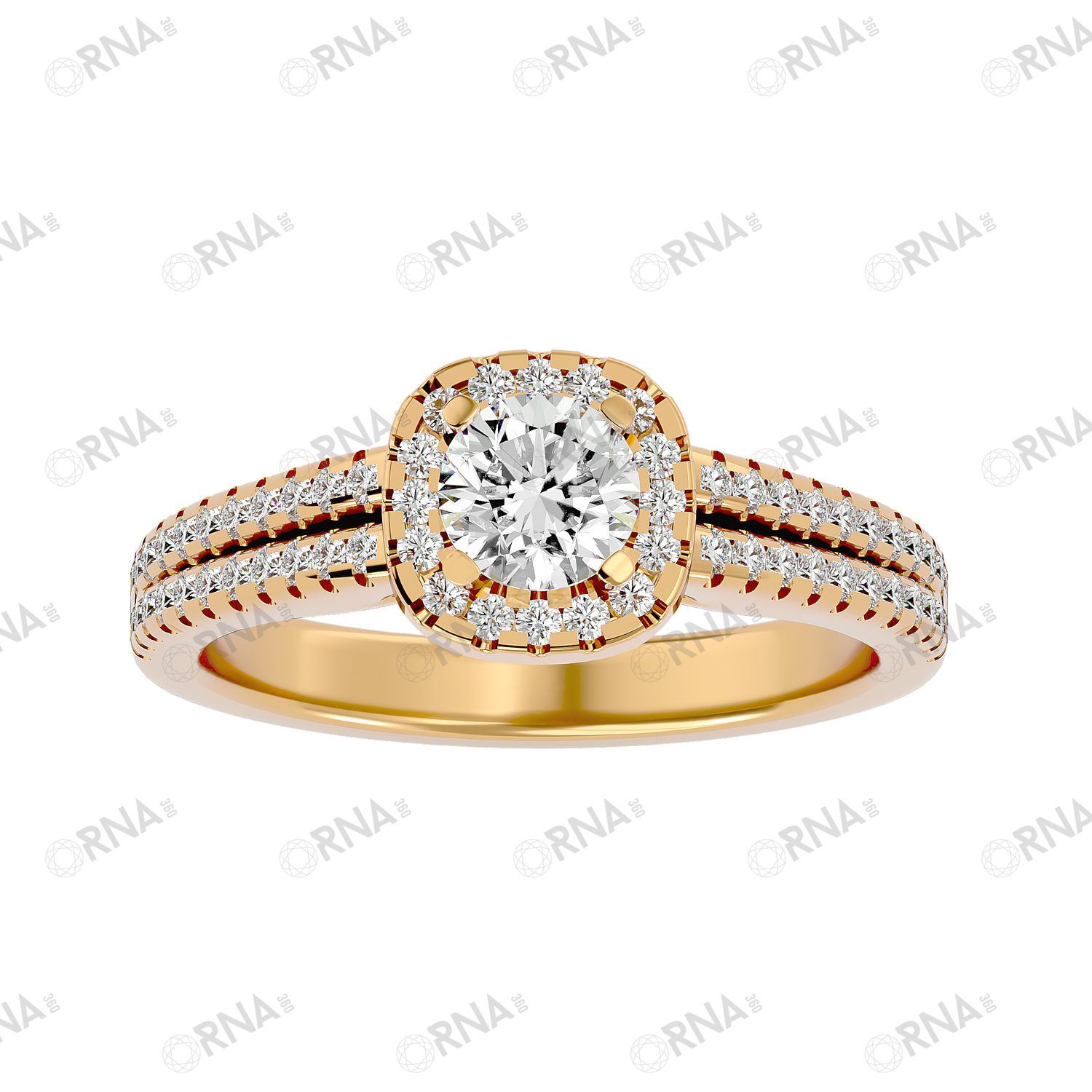 Orna Diamond Halo Ring - HYLR187