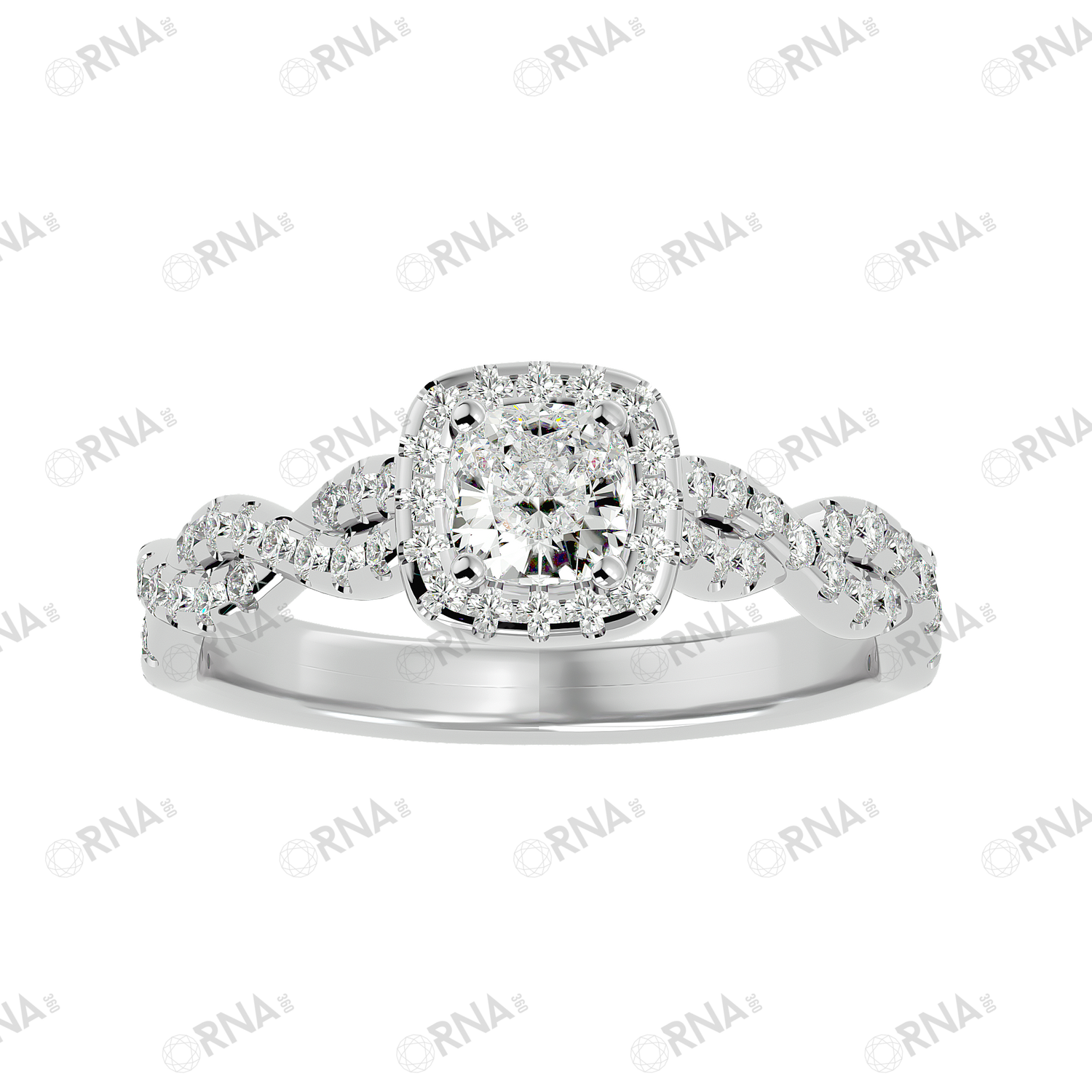 Orna Diamond Halo Ring - HYLR189