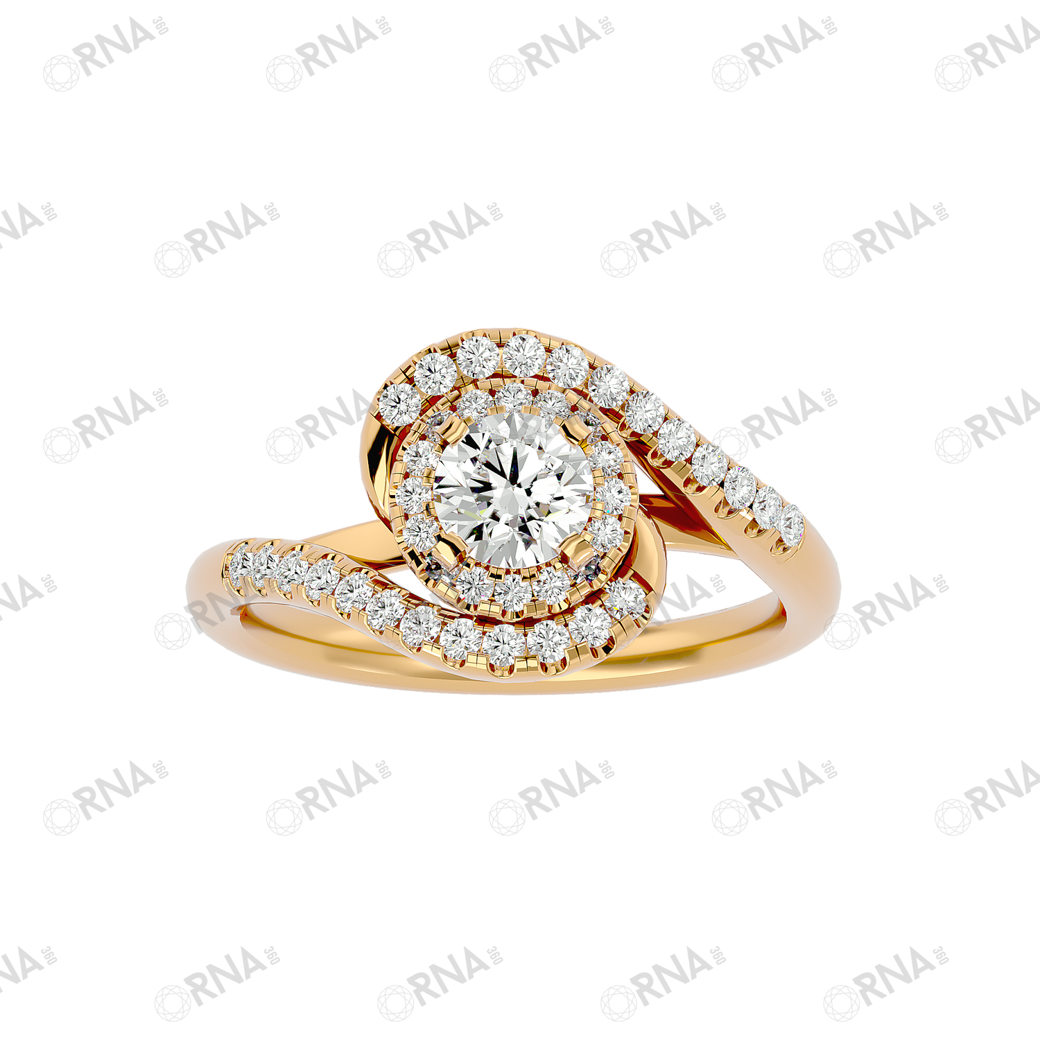 Orna Diamond Halo Ring - HYLR190