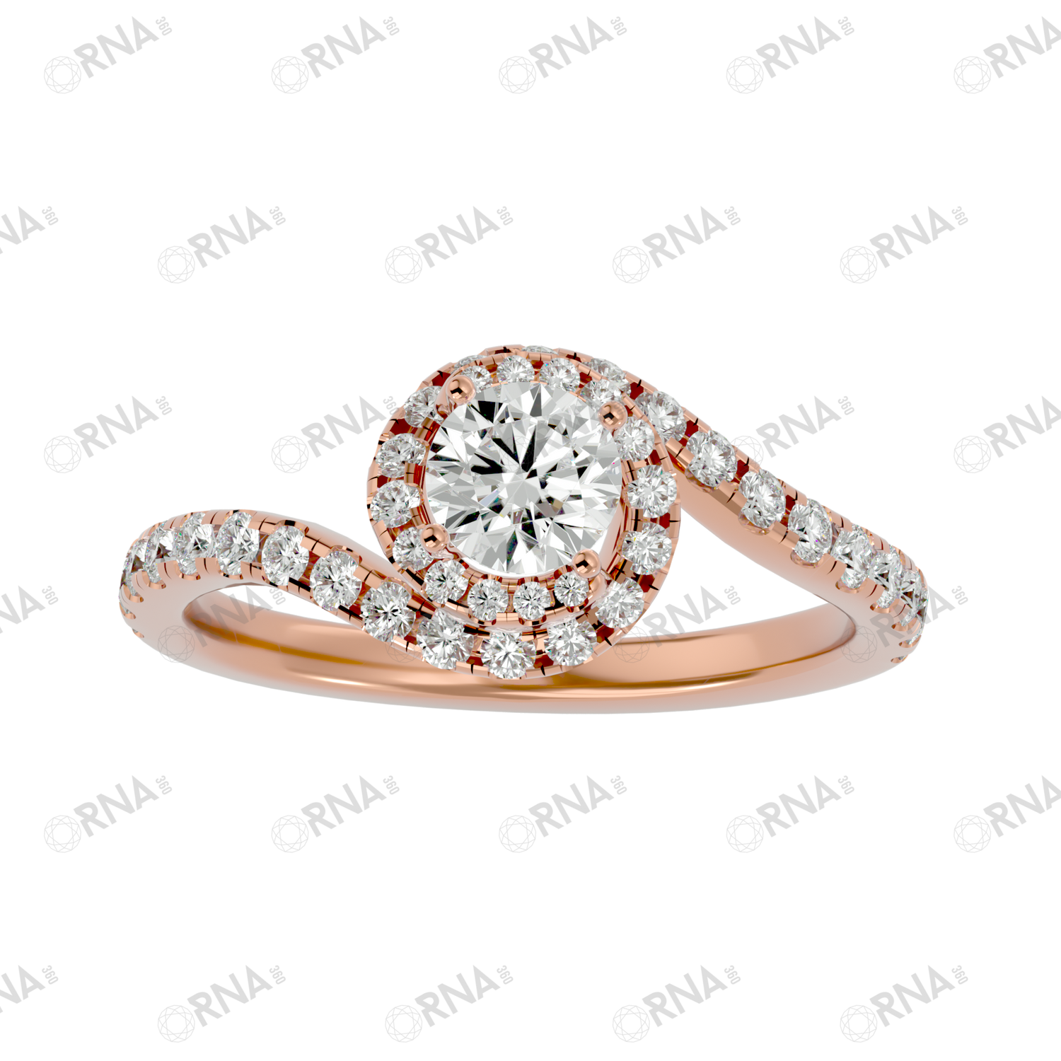 Orna Diamond Halo Ring - HYLR191