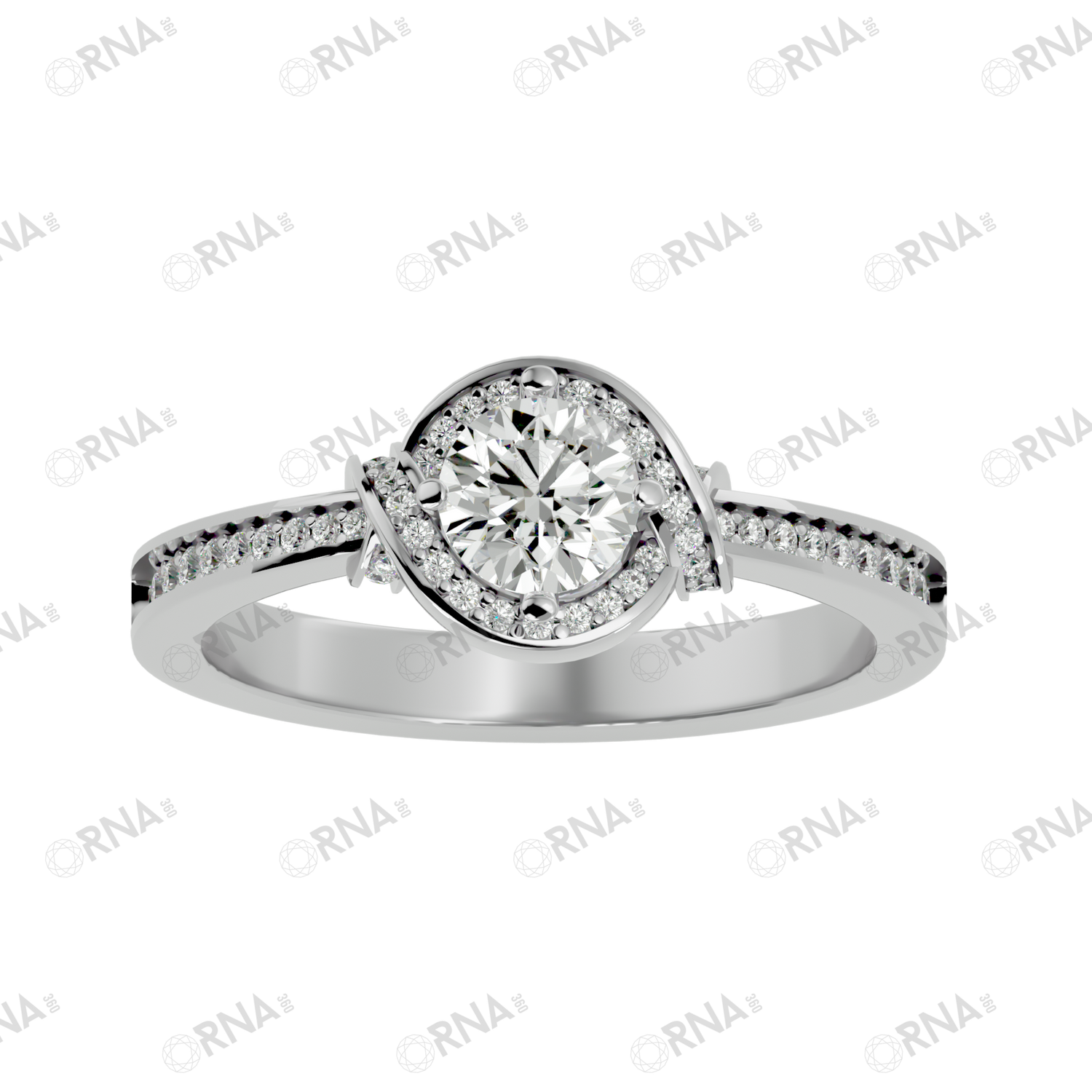 Orna Diamond Halo Ring - HYLR192