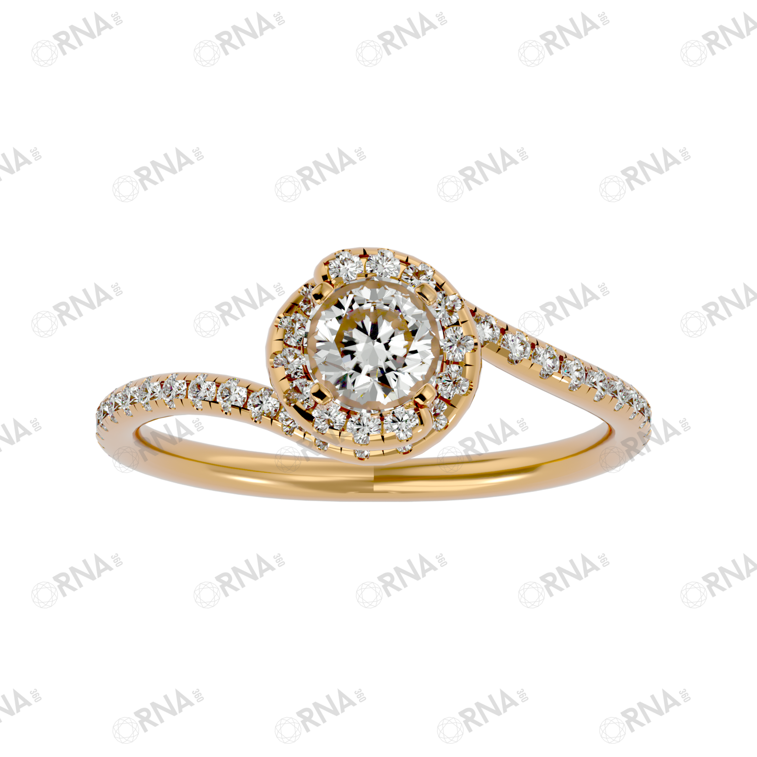 Orna Diamond Halo Ring - HYLR193