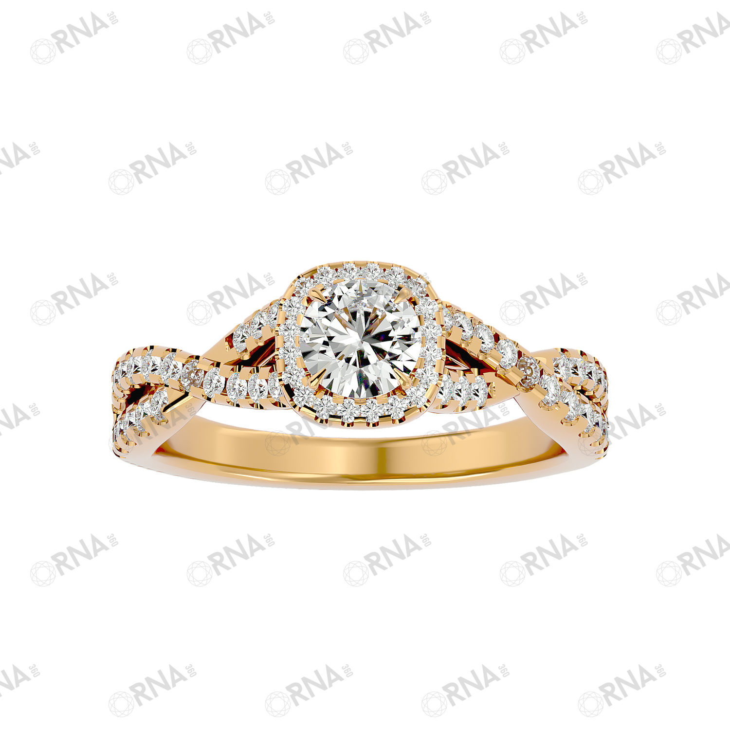 Orna Diamond Halo Ring - HYLR196