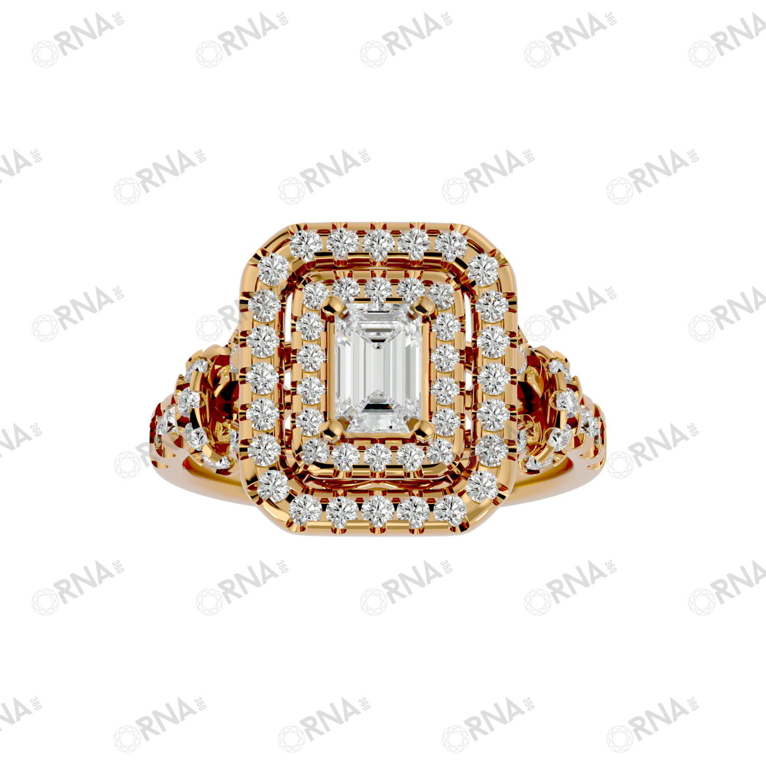 Orna Diamond Halo Ring - HYLR202