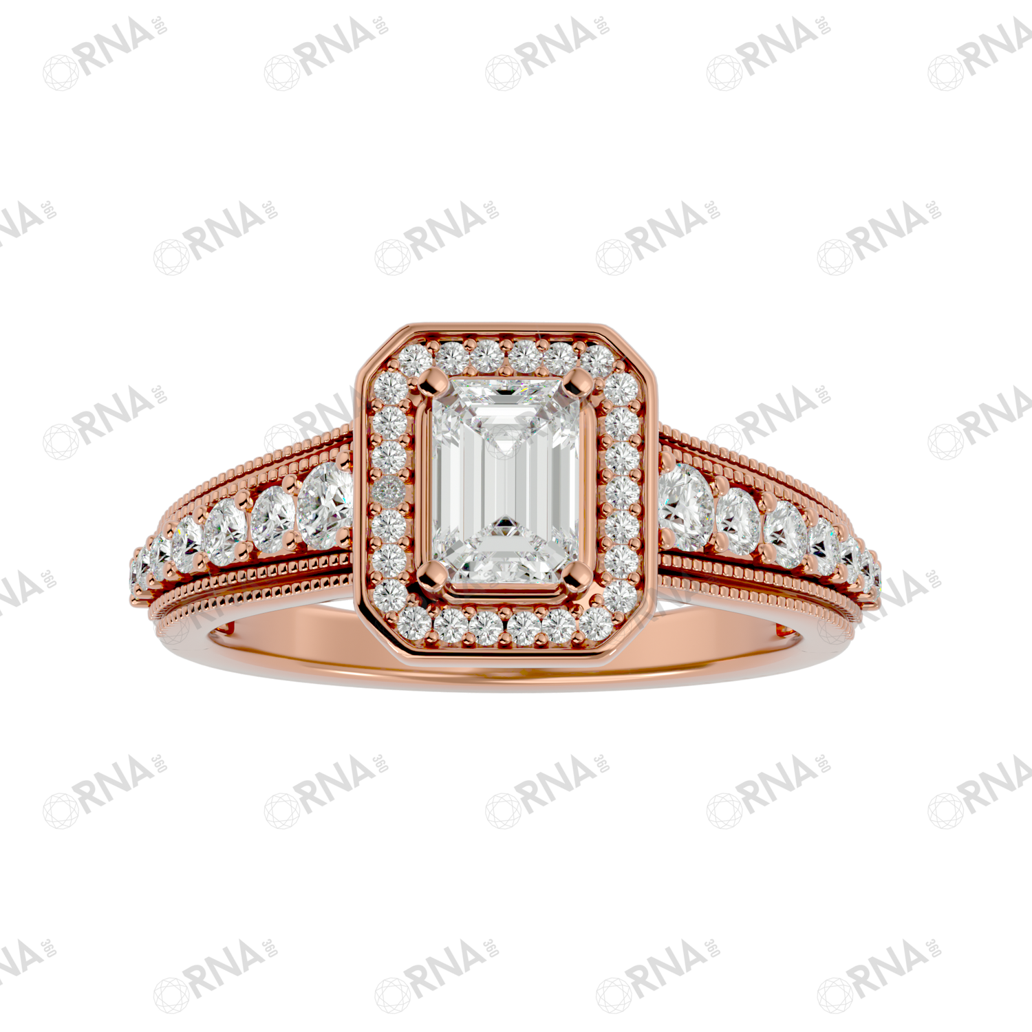 Orna Diamond Halo Ring - HYLR203