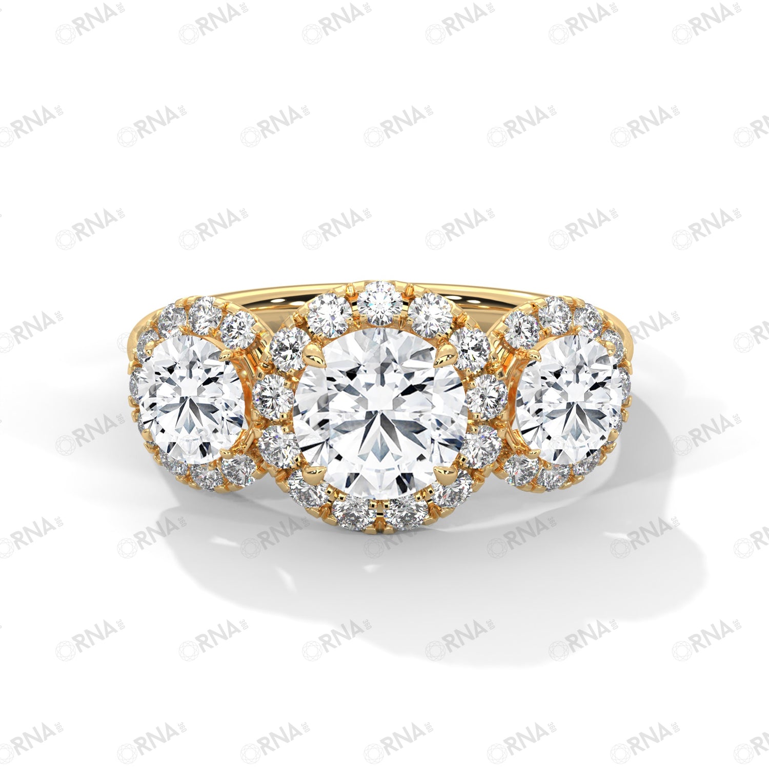 Orna Three Stone Ring - HYLR3066