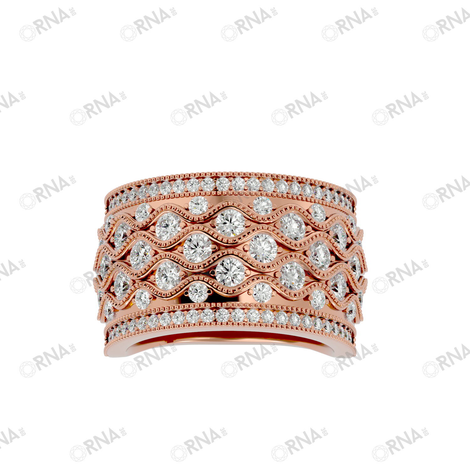 Orna Diamond Wedding Bands - HYLR373