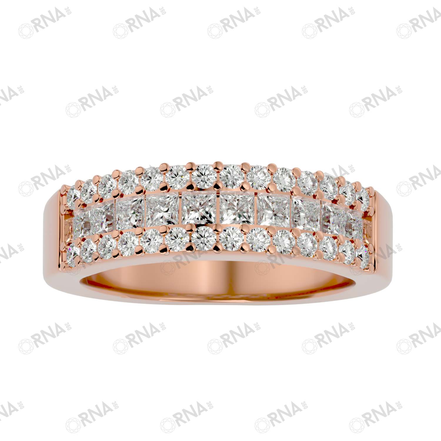 Orna Diamond Wedding Bands -HYLR375