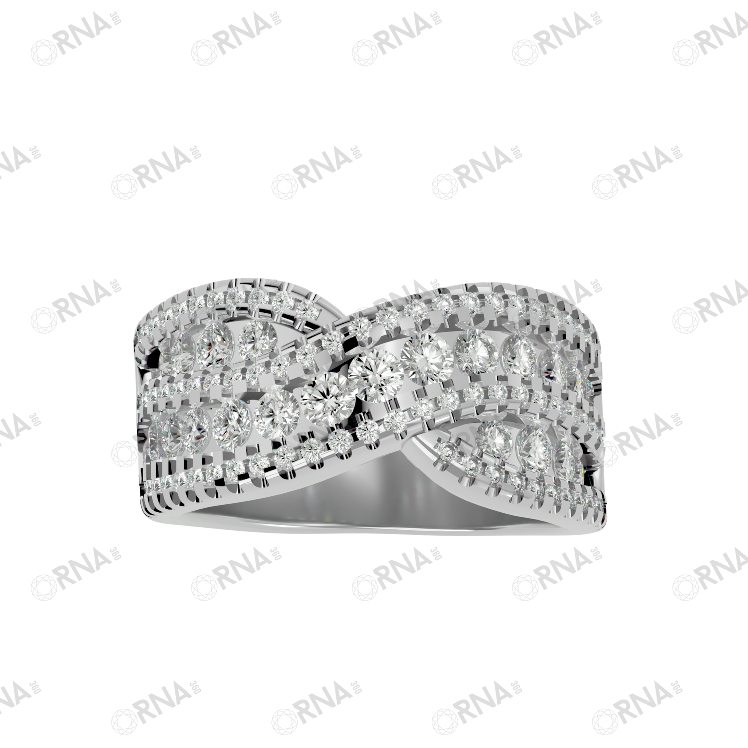 Orna Diamond Wedding Bands -HYLR376