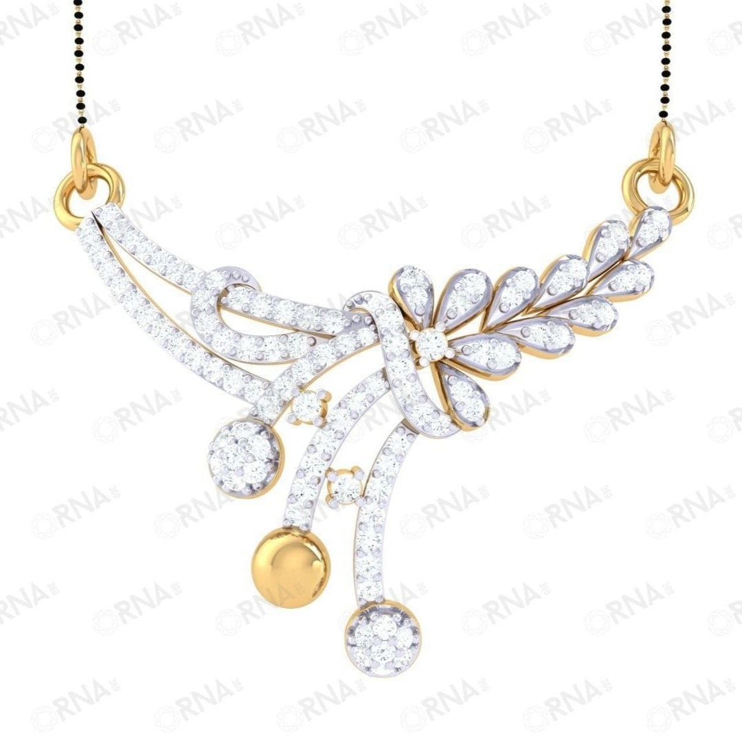 Orna  Diamond Mangalsutra -HYMS006