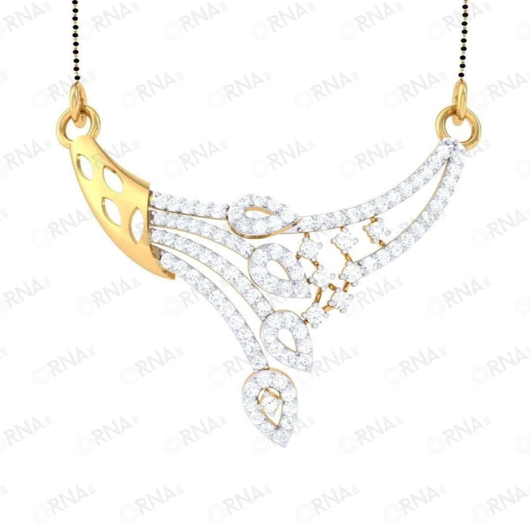 Orna  Diamond Mangalsutra - HYMS026