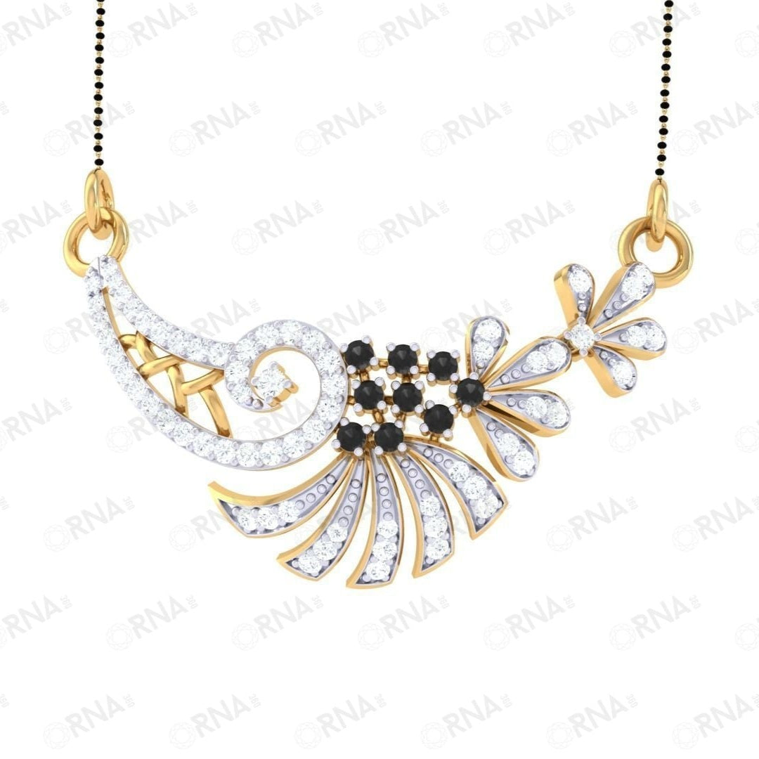 Orna  Diamond Mangalsutra - HYMS029