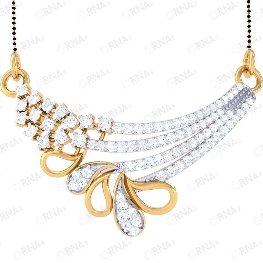 Orna  Diamond Mangalsutra - HYMS030