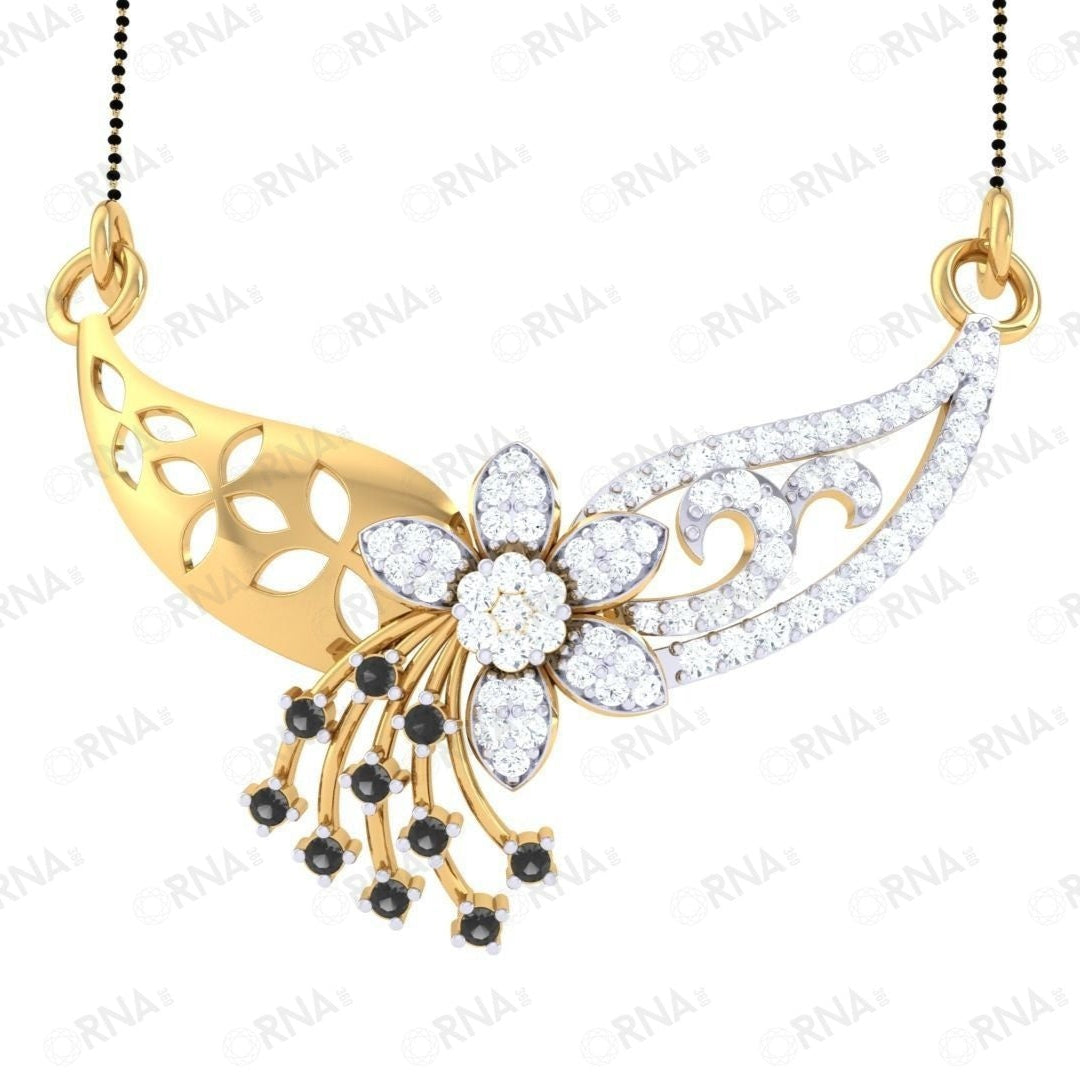 Orna  Diamond Mangalsutra - HYMS031