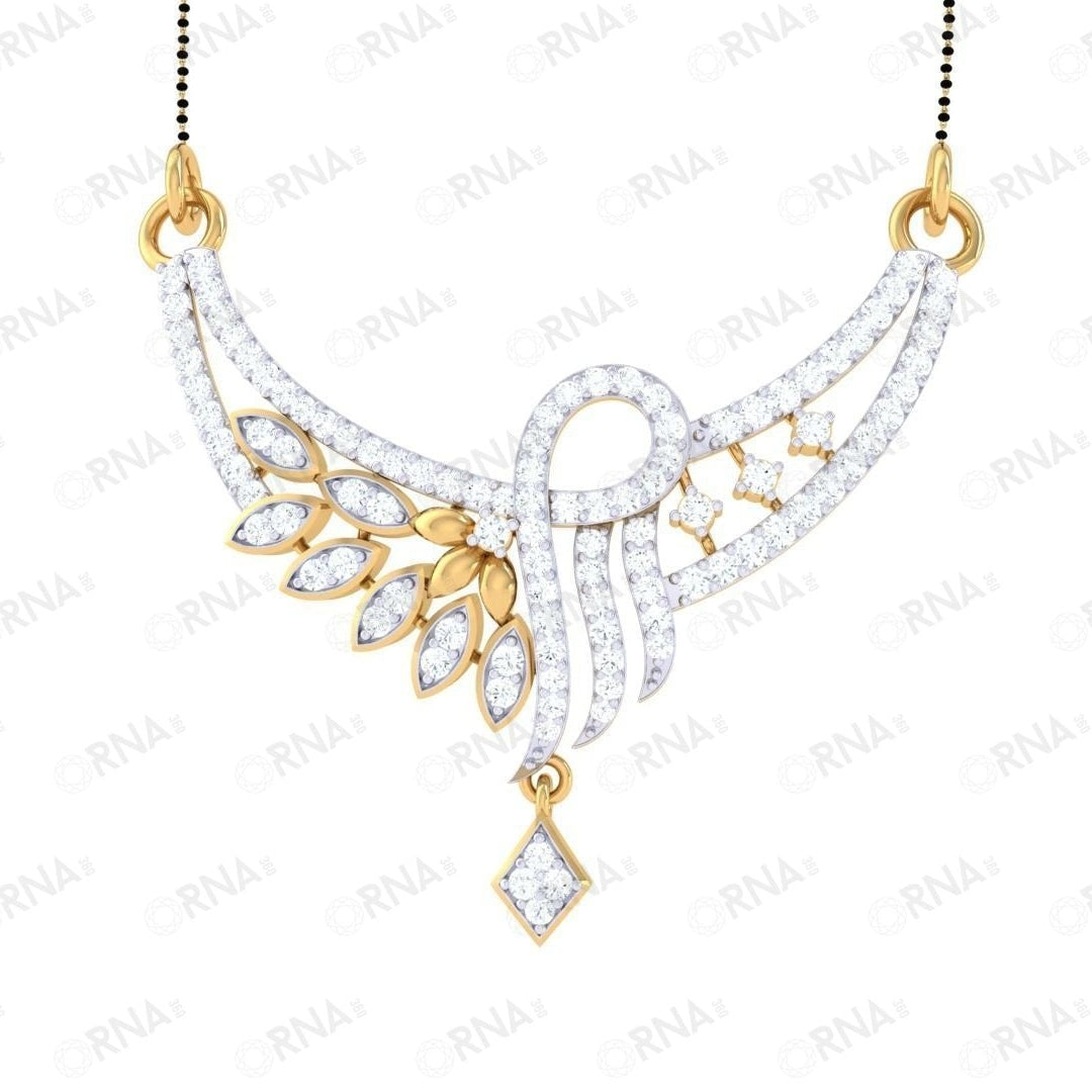 Orna  Diamond Mangalsutra - HYMS032
